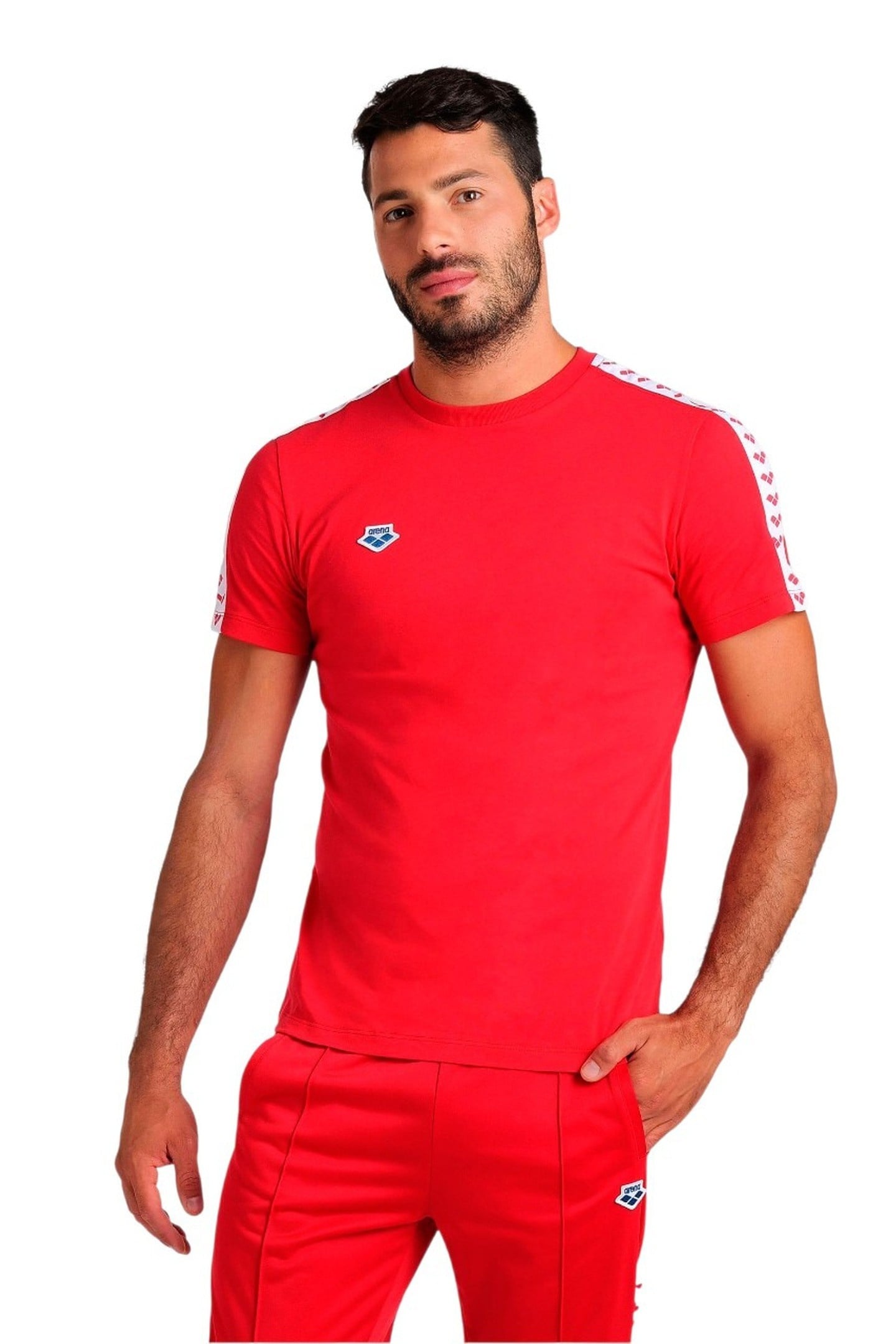 M T-SHIRT TEAM RED-WHITE-RED 1