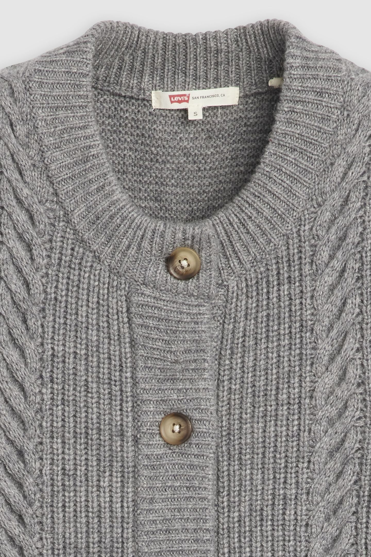 INES CABLE SWEATER VEST GREY 6