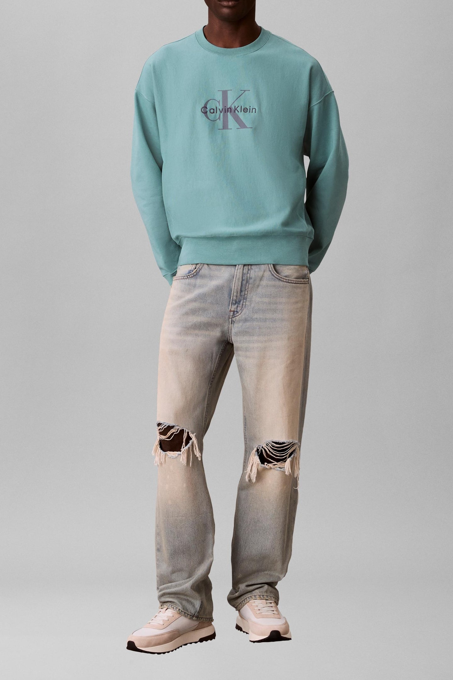 LS PREMIUM TERRY MONOGRAM SWEATER TEQUILA BLUE 1