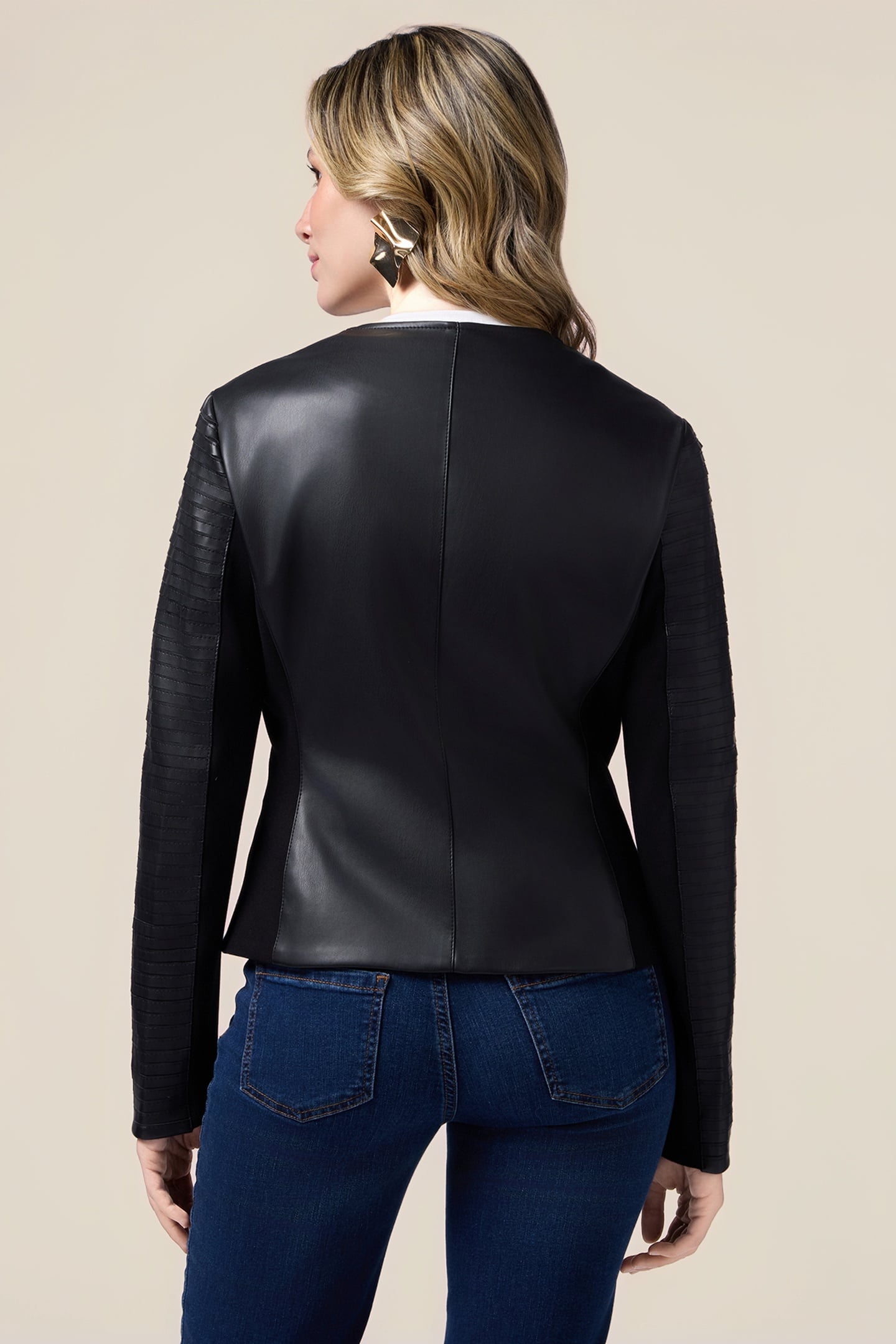 COMBINED JACKET WITH LASER CUTS BLACK 3