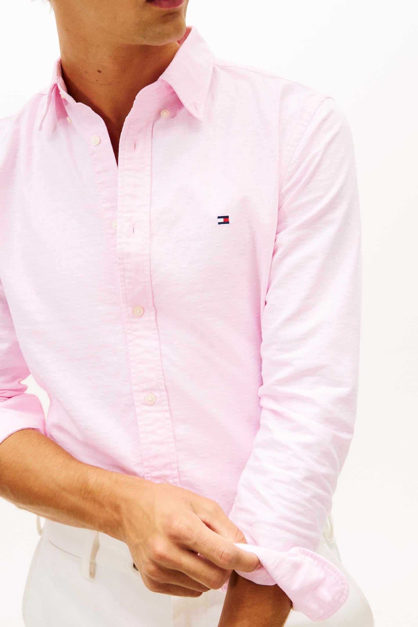 OXFORD DOBBY REGULAR FIT SHIRT ROSE PETAL/ALLOVER 4