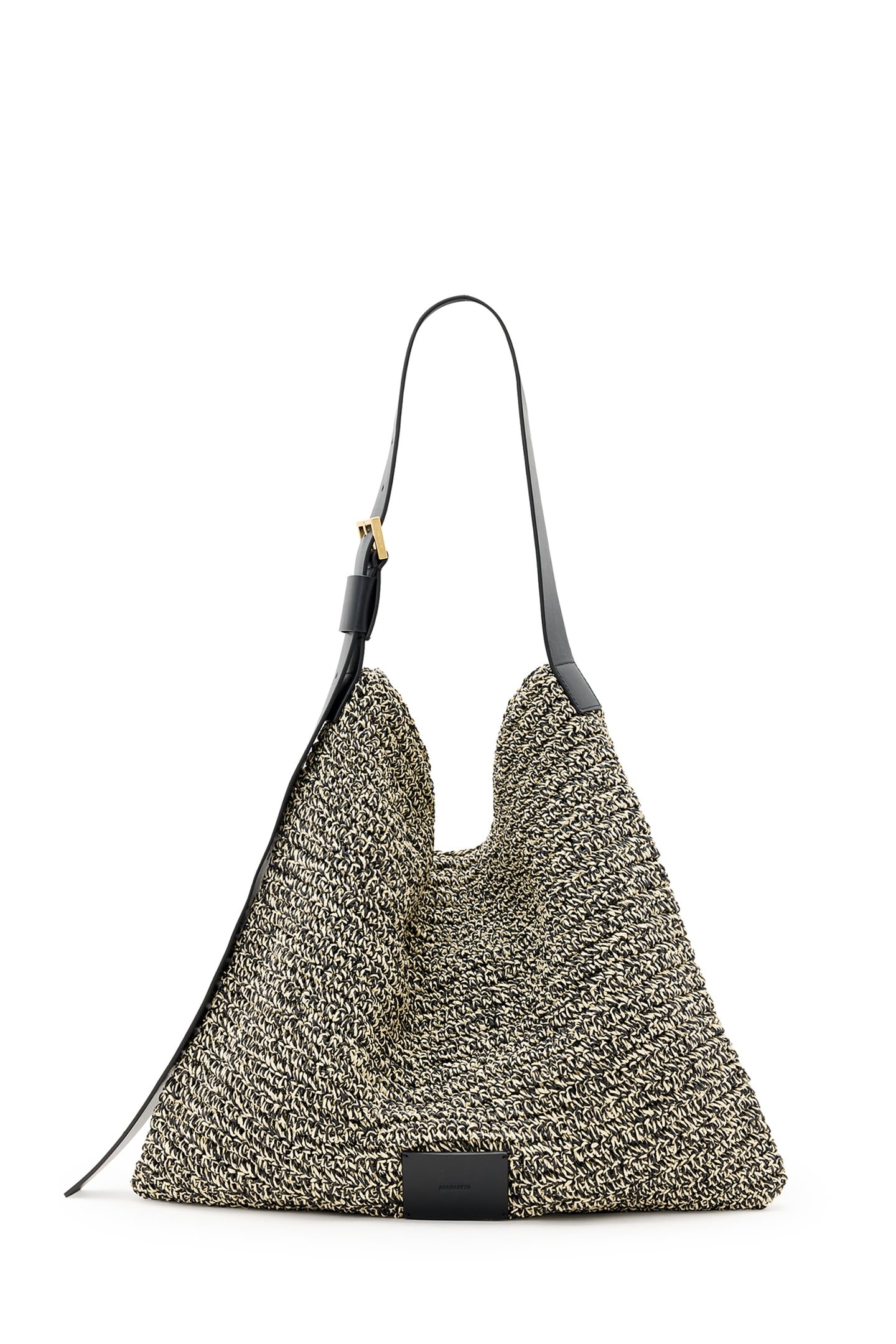 ASHA PAPER SHLDR BAG BLACK/NATURAL 3