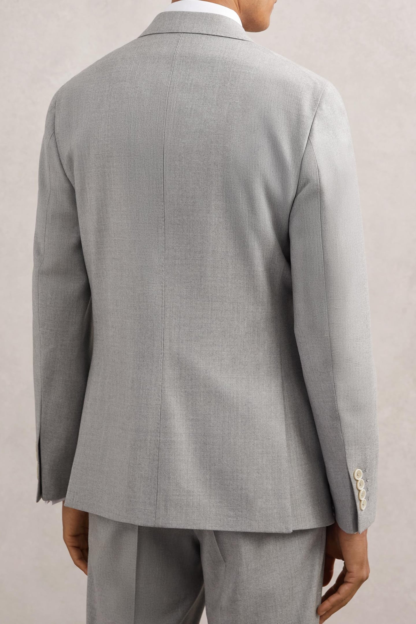 DB PEAK FLANNEL BLAZER SOFT GREY 3