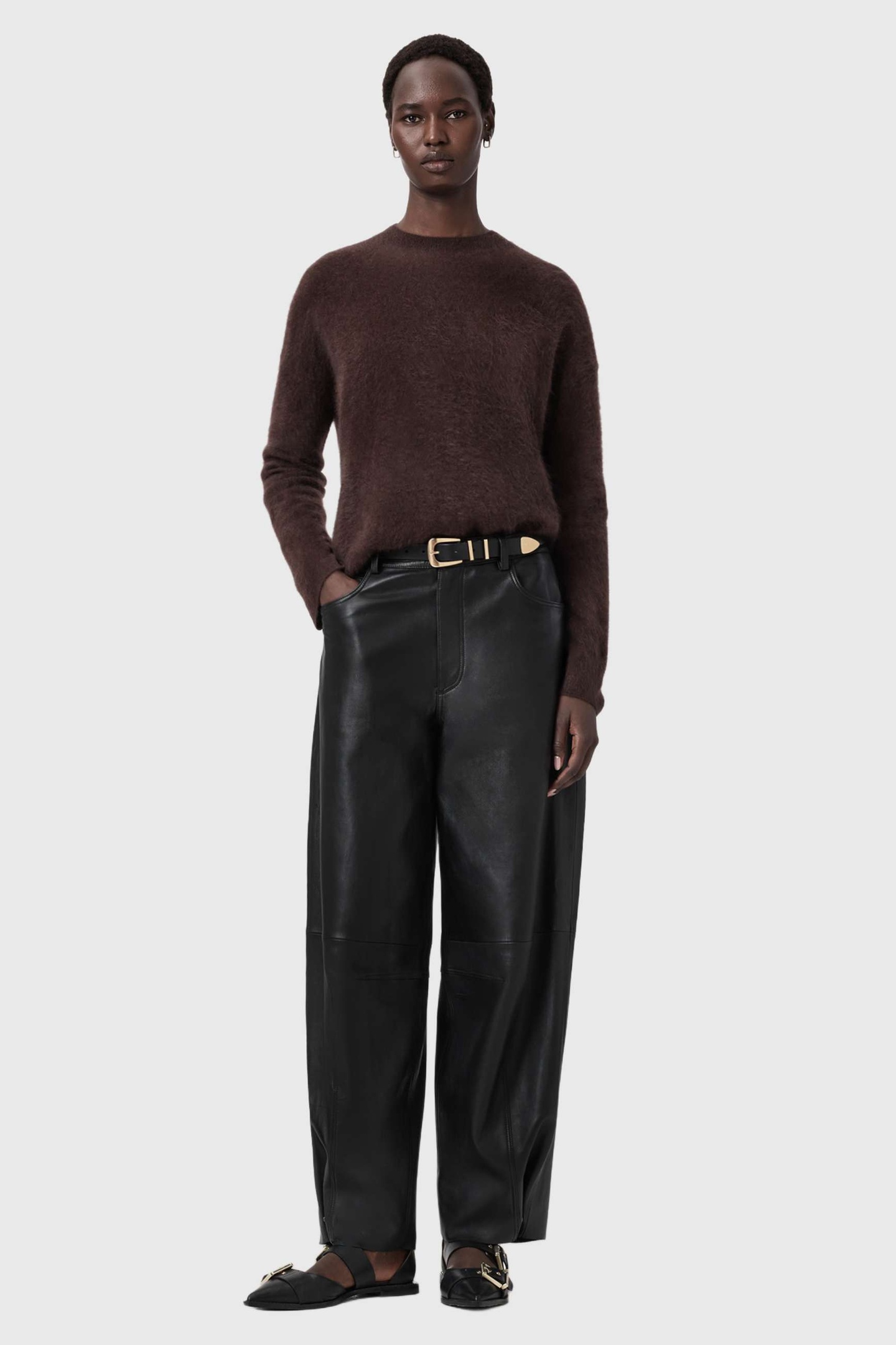 REBEL CREW NECK OXBLOOD RED 5