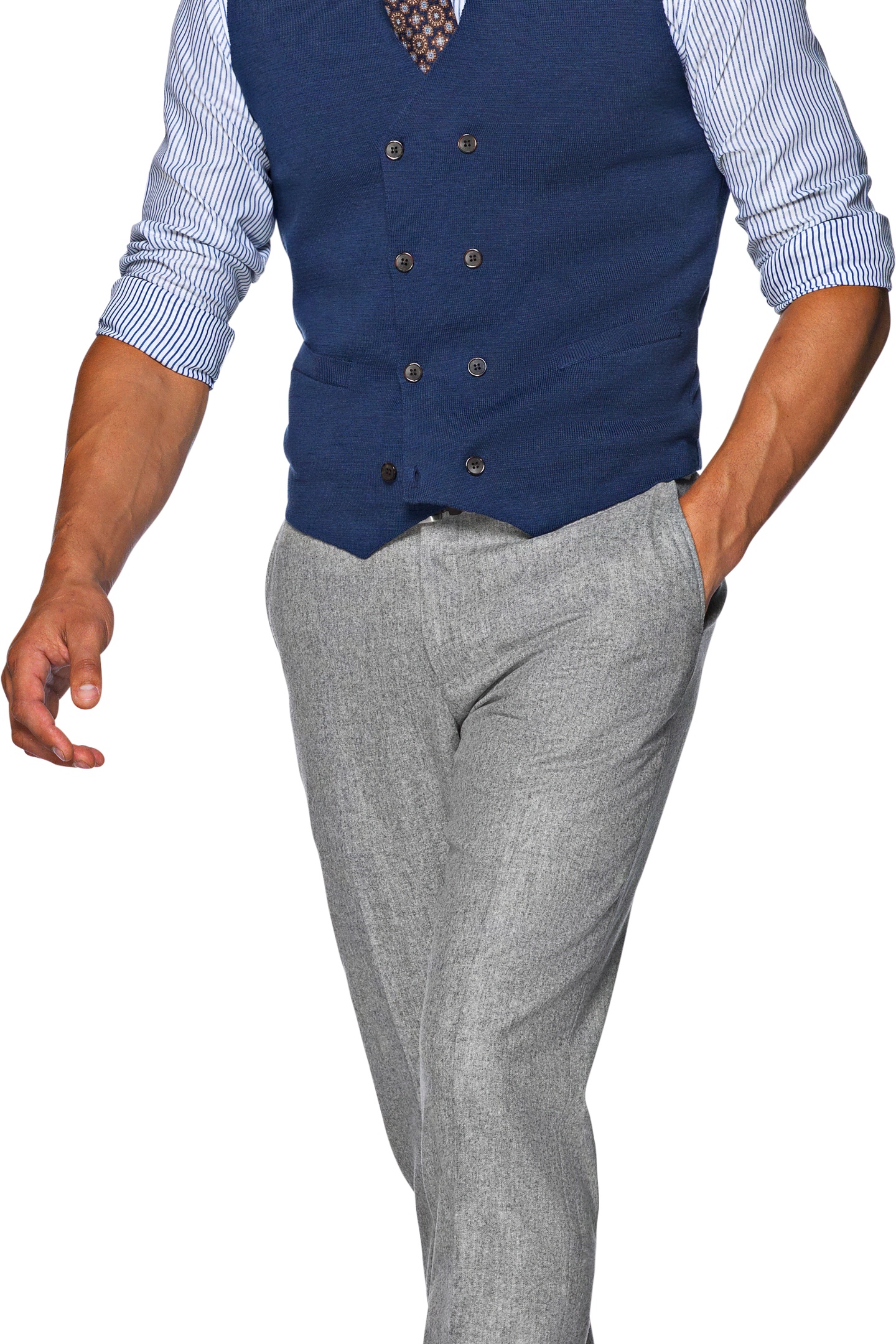 WAISTCOAT D.B. NAUTICAL BLUE 6