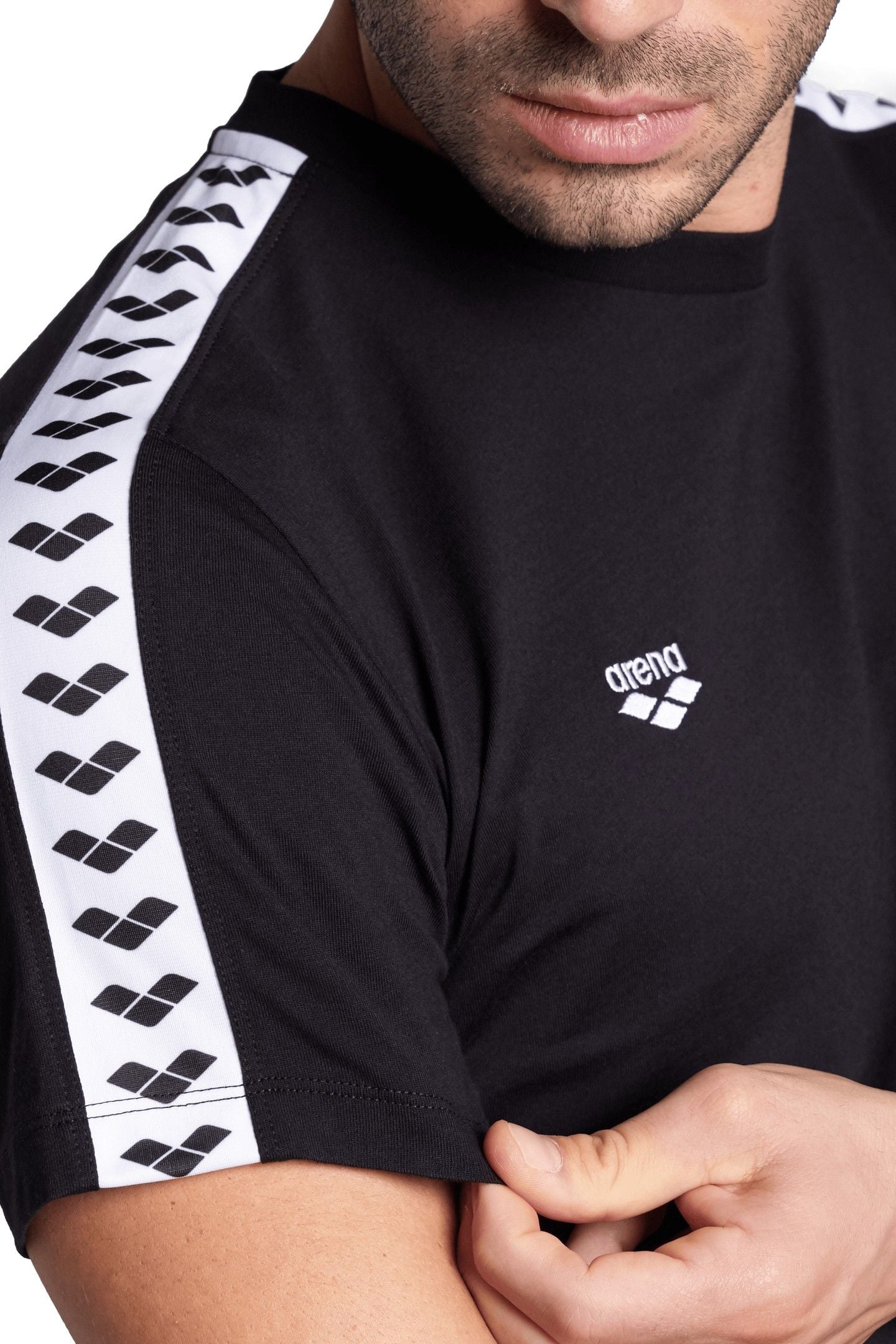 M T-SHIRT TEAM BLACK-WHITE-BLACK 9