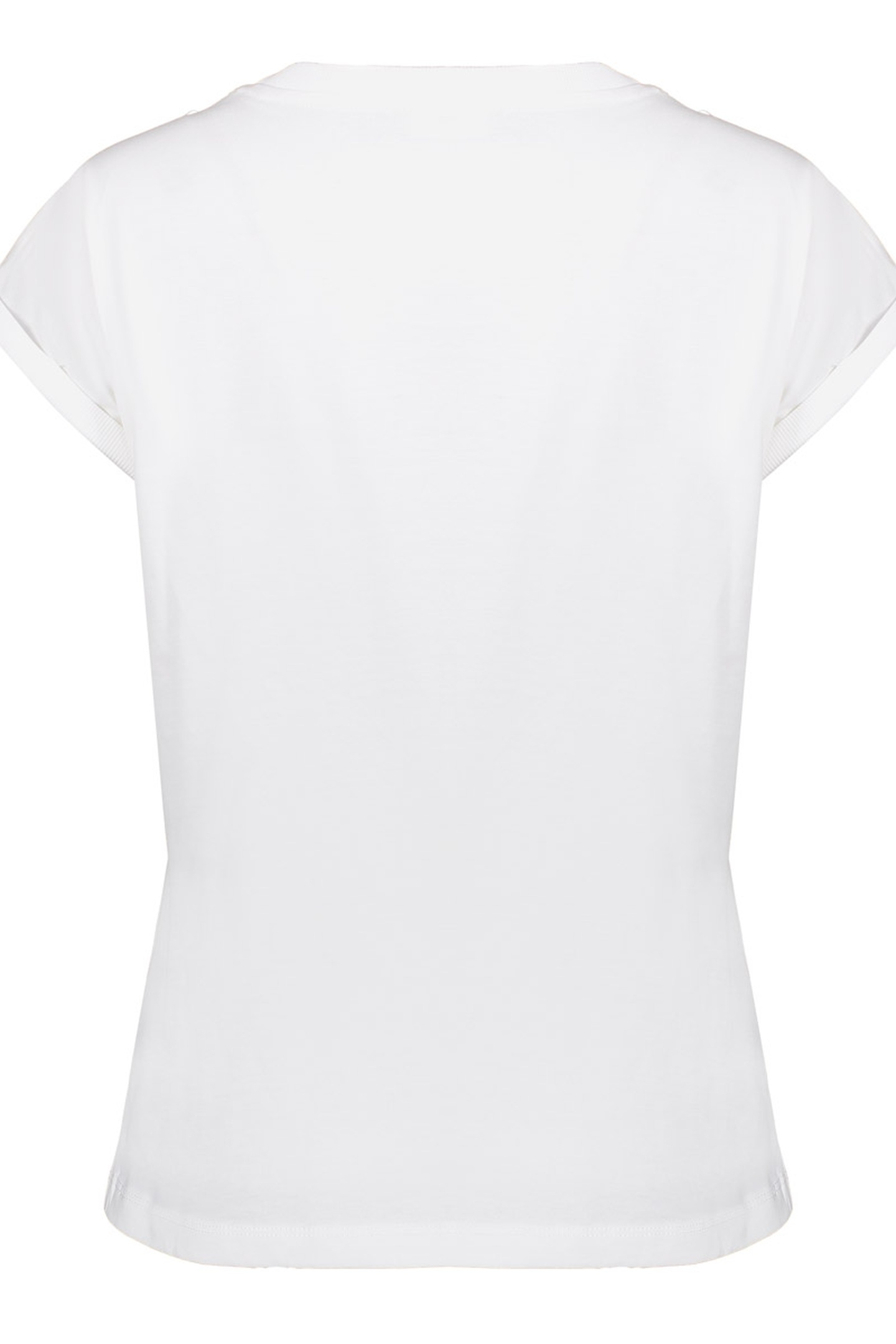 T-SHIRT EMBROIDERED WORD OFF-WHITE/SILVER 3