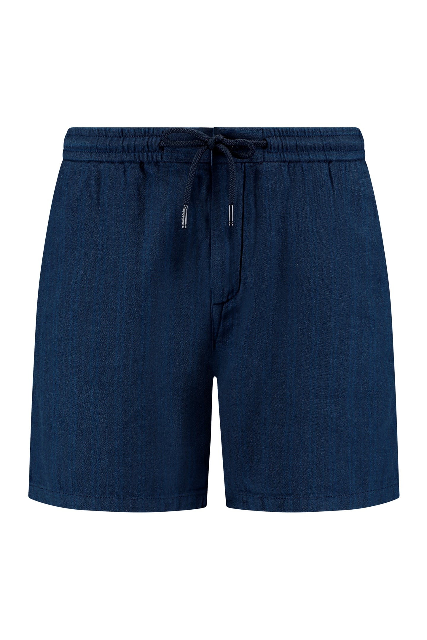 LEWIS LINEN SHORTS YARN DYE STRIPES BLUE DARK NAVY STRIPES 6