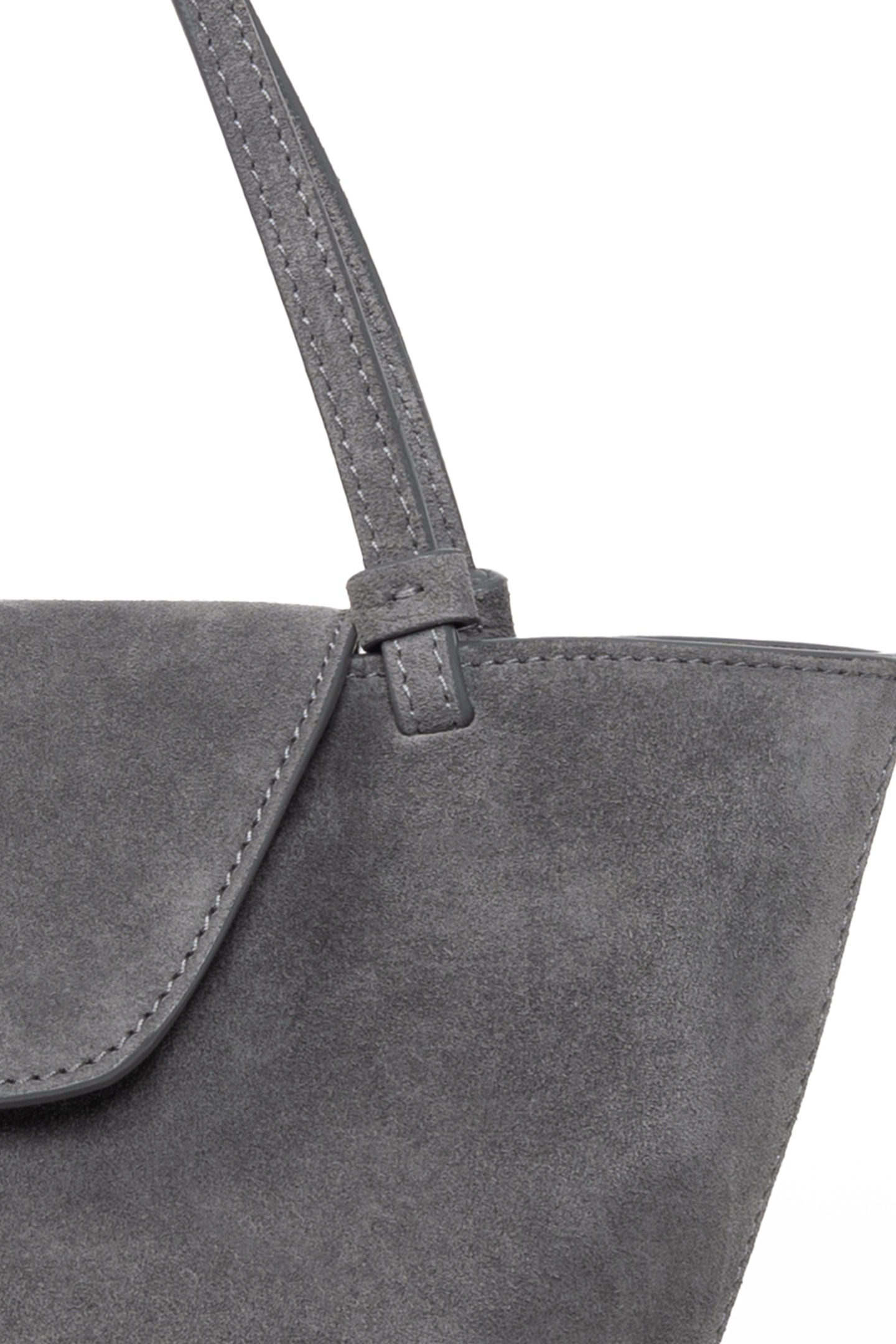 COURRIER TOTE SUEDE GREY 3
