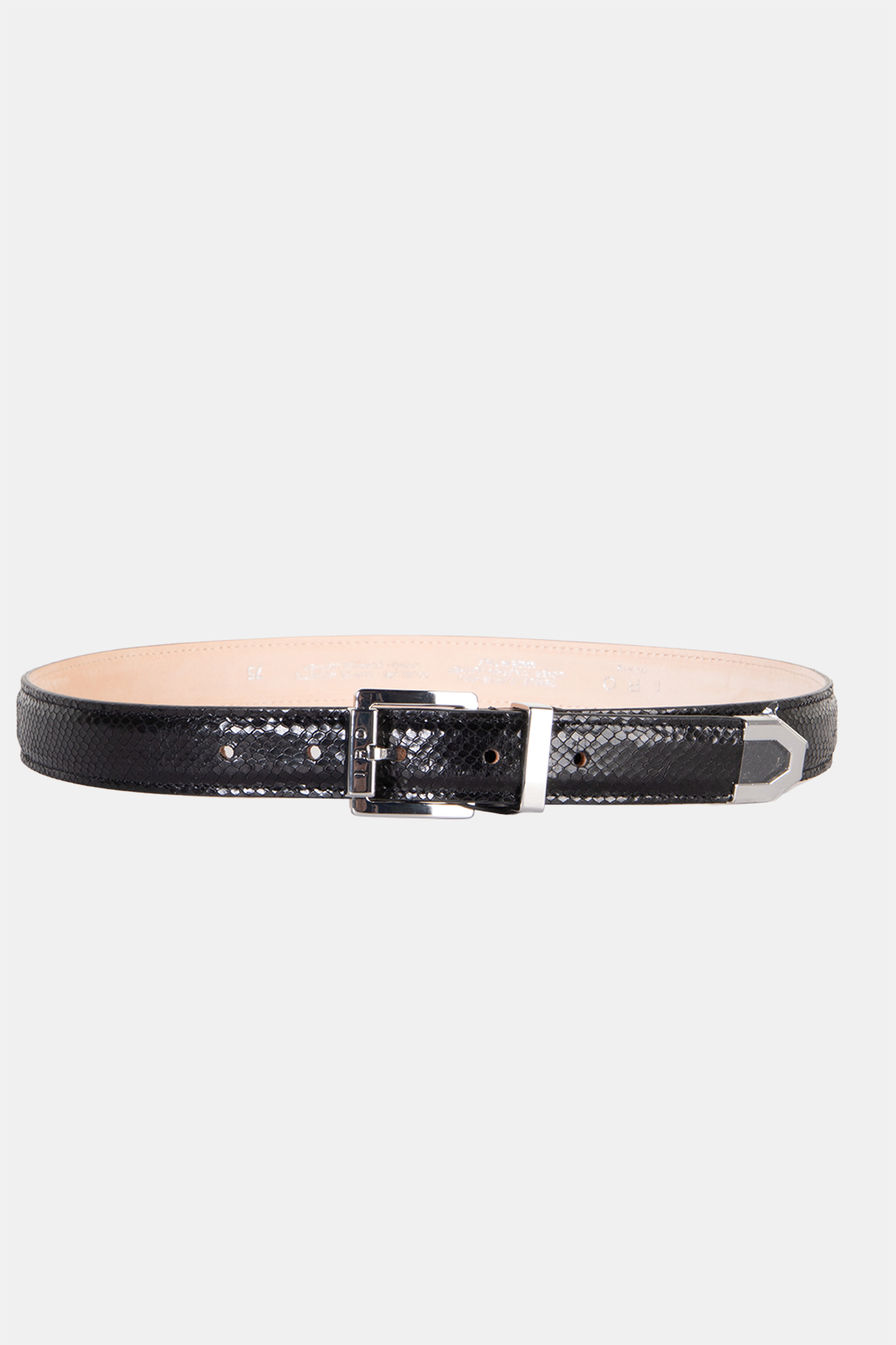 ATLAS REPTILE THIN BELT BLACK 1