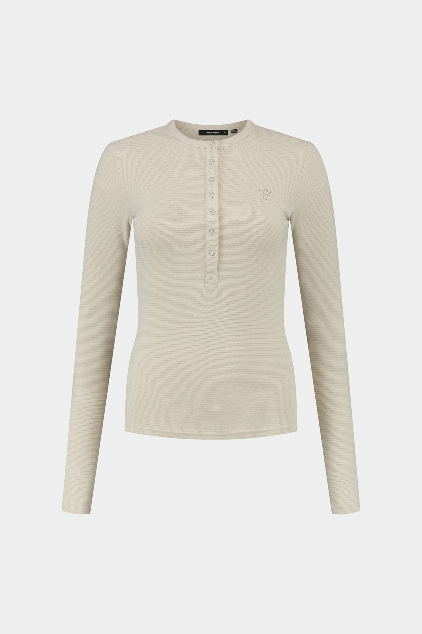 DENISE BUTTON LONG SLEEVE MOONSTRUCK BEIGE 3