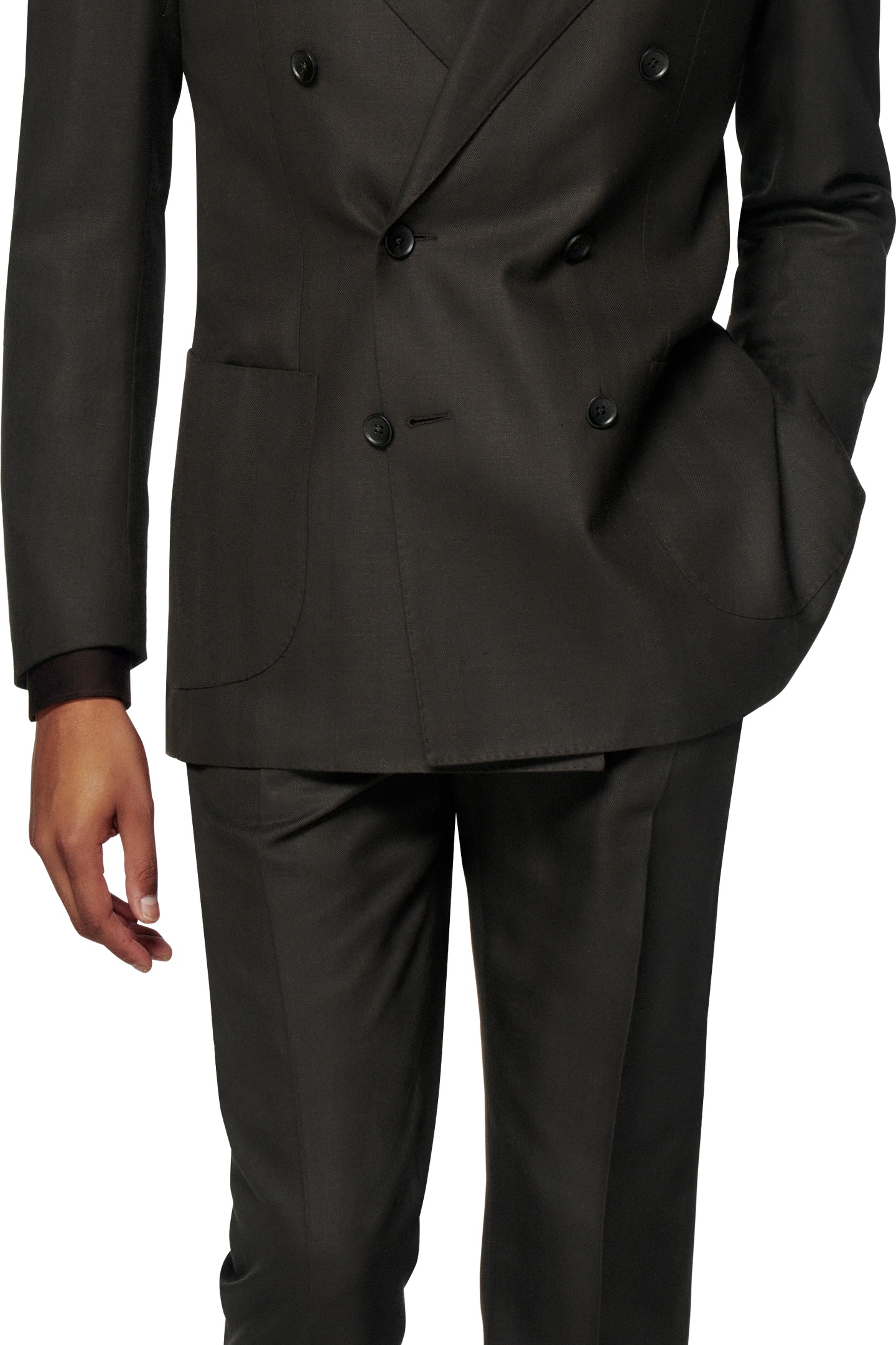 SUIT-D.BROWN-HERRINGBONE DARK BROWN 10