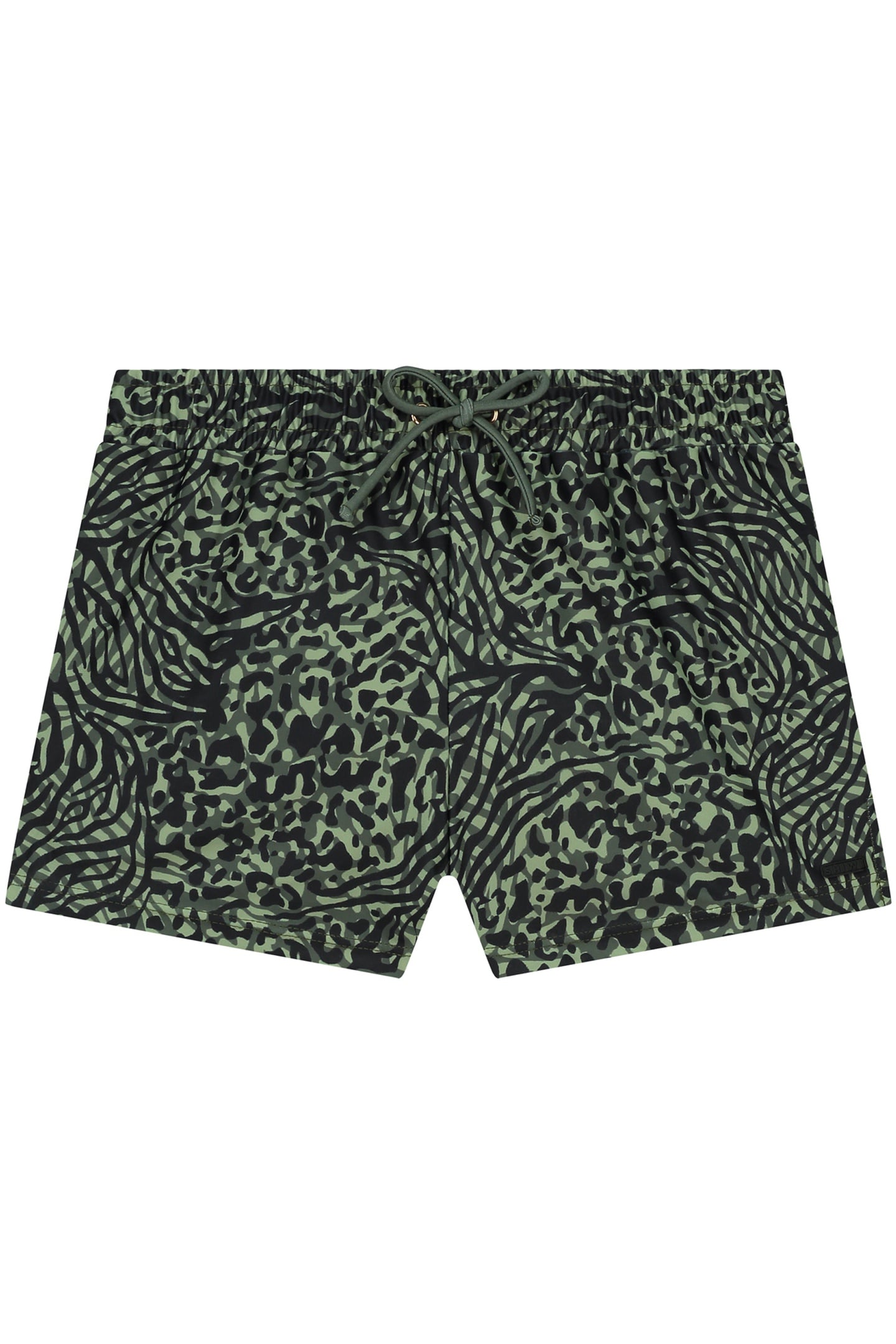 GIRLS SIL SWIM SHORTS MIXED ANIMAL FOREST GREEN MIXED ANIMAL 1