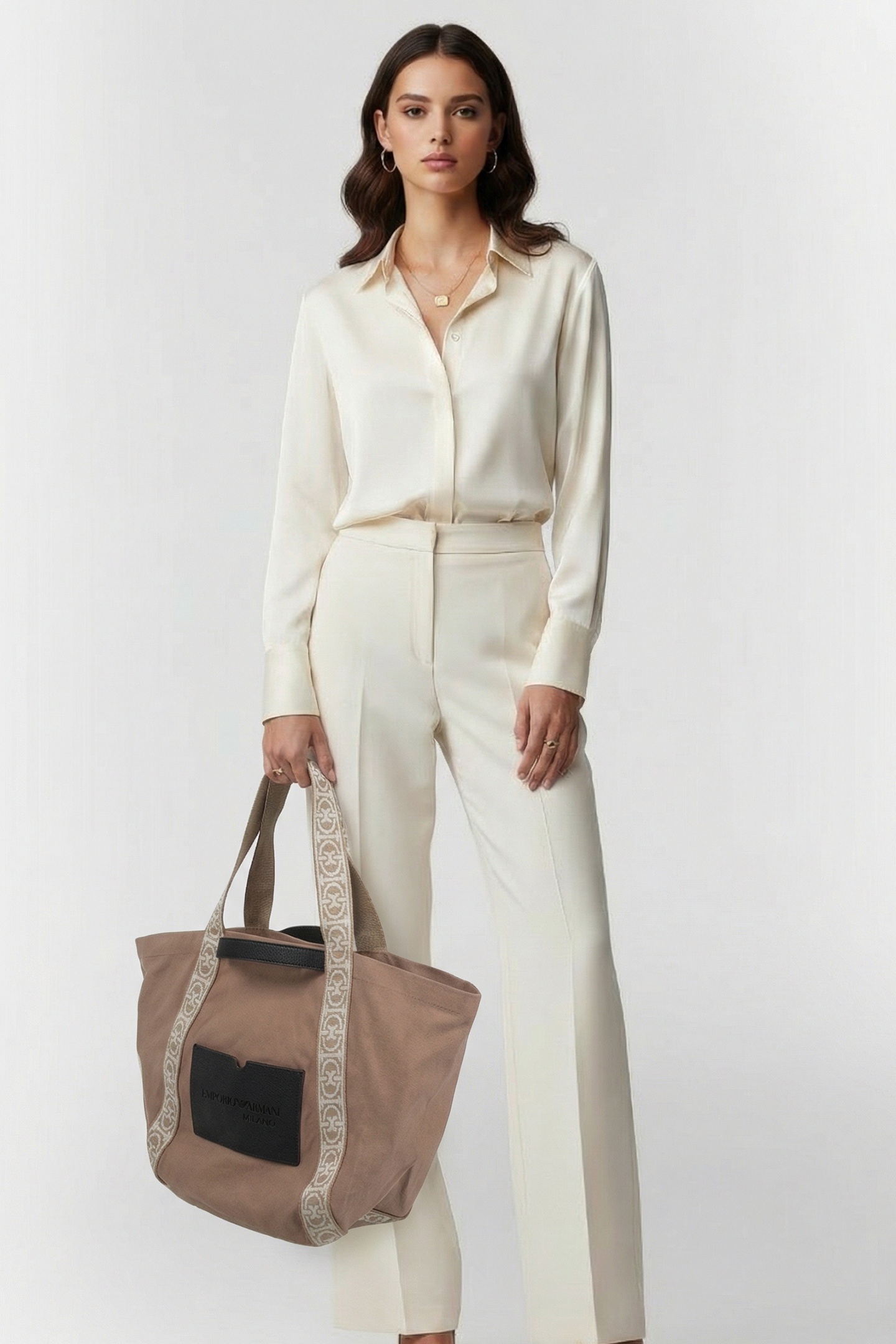 CANVAS TOTE BAG IN BEIGE 1