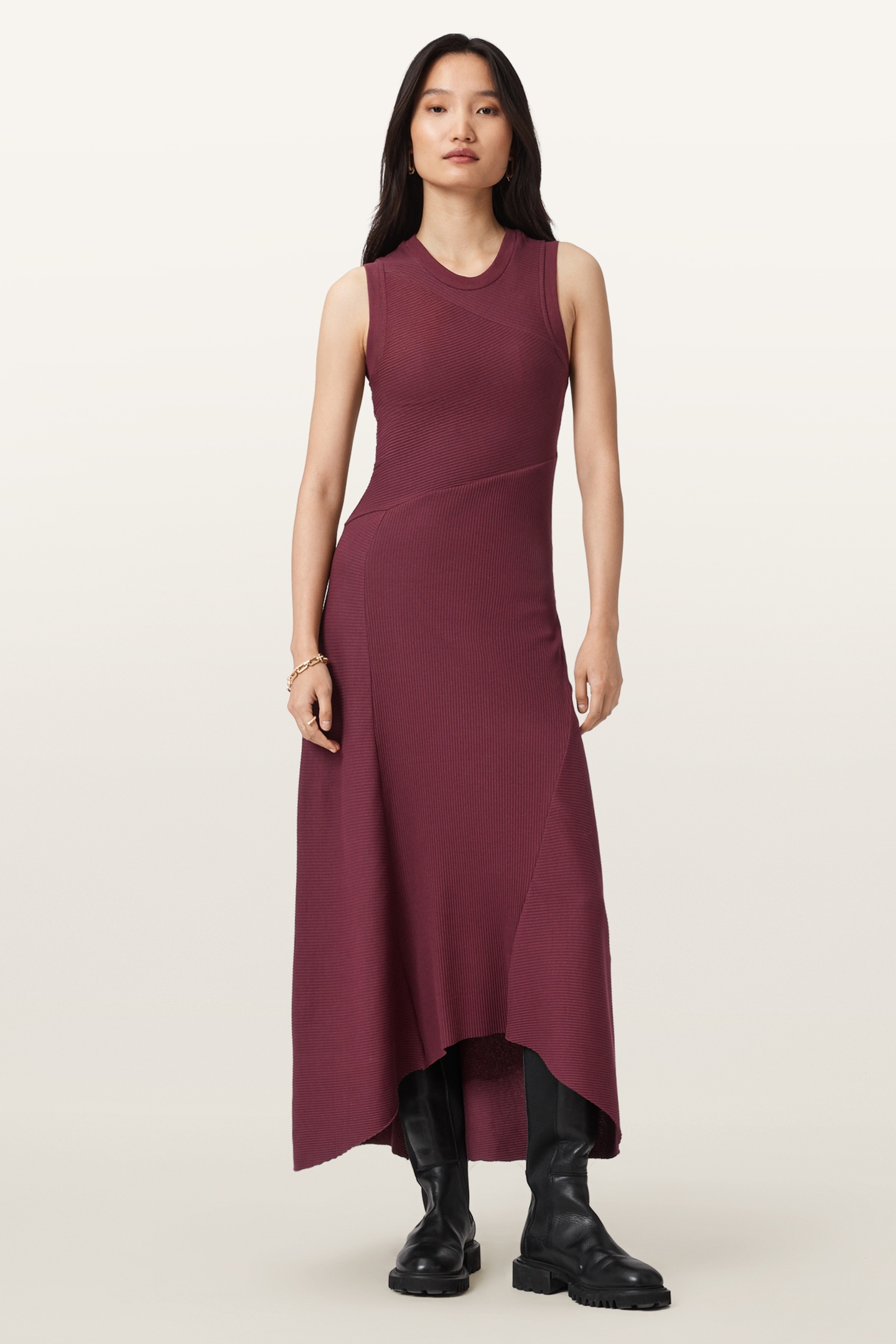 GIA MAXI DRESS OXBLOOD RED 1