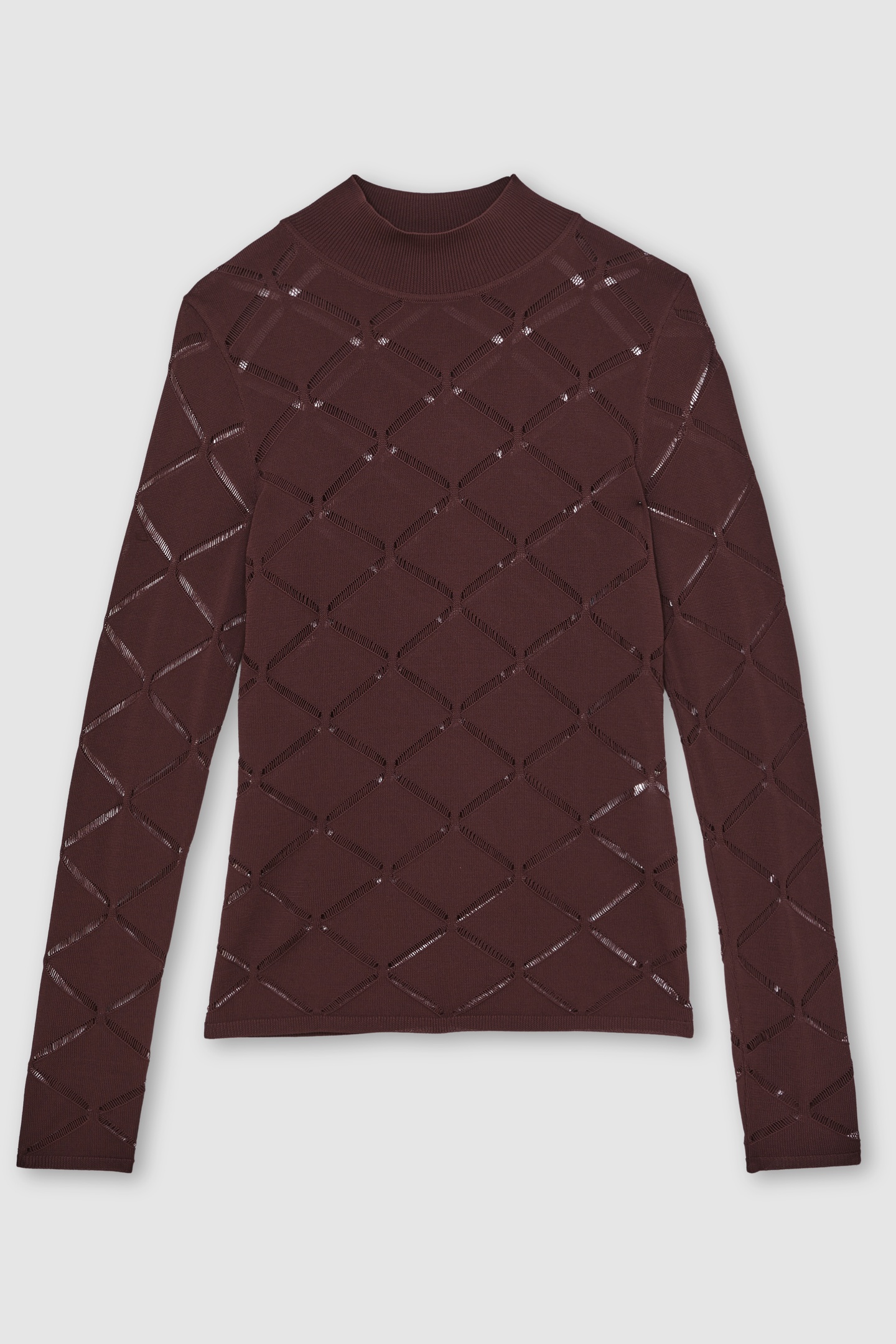 LASER CUT TOP BURGUNDY 5