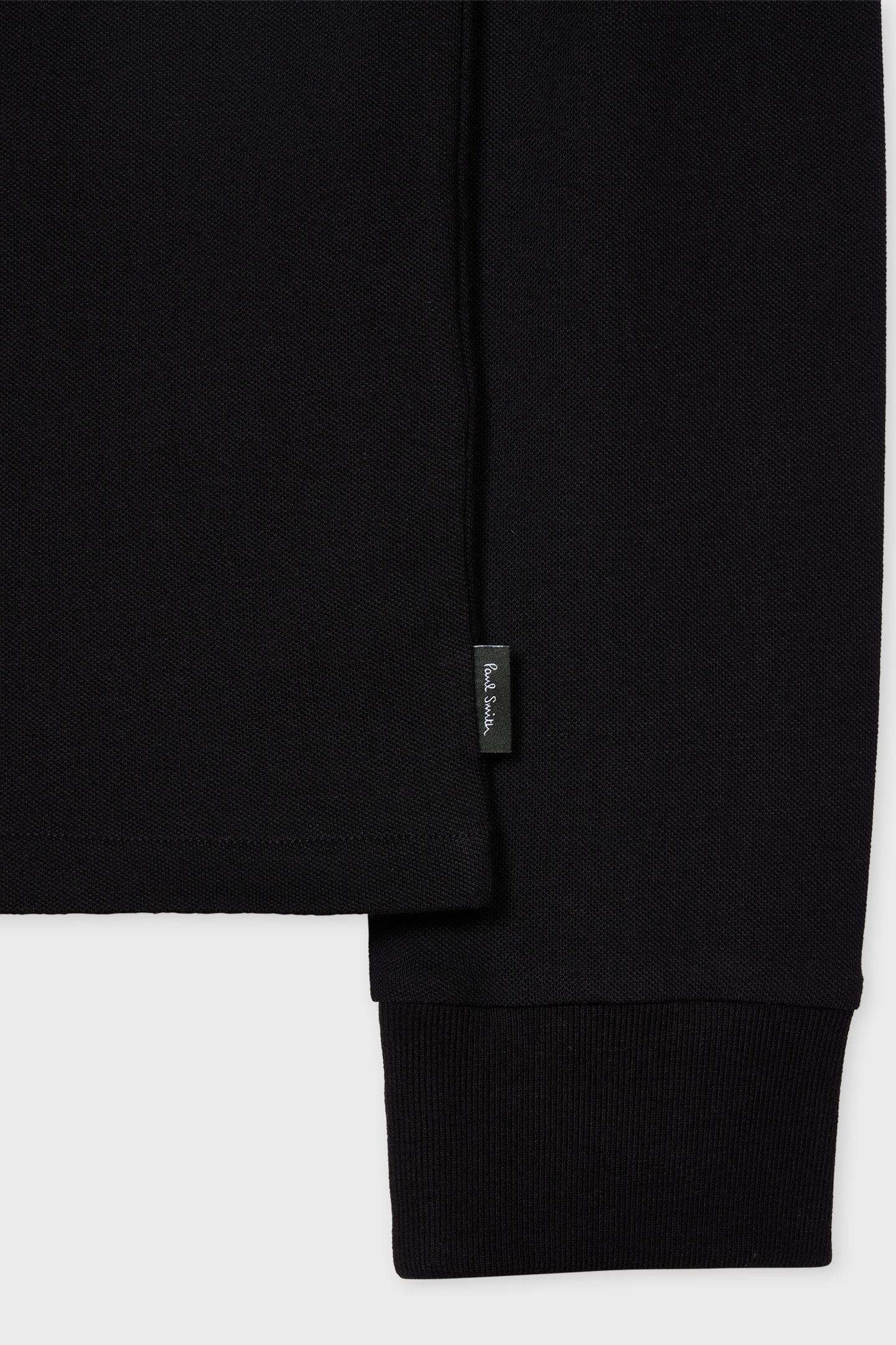 LS ZIP POLO REG FIT BLACK 3