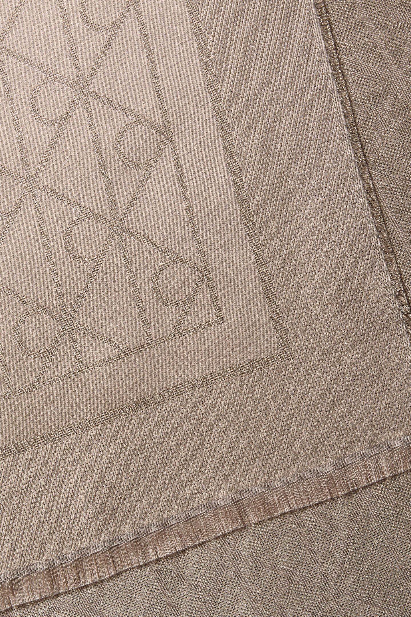 EMBLEM SHINE SIGNATURE SCARF OYSTER MUSHROOM 4