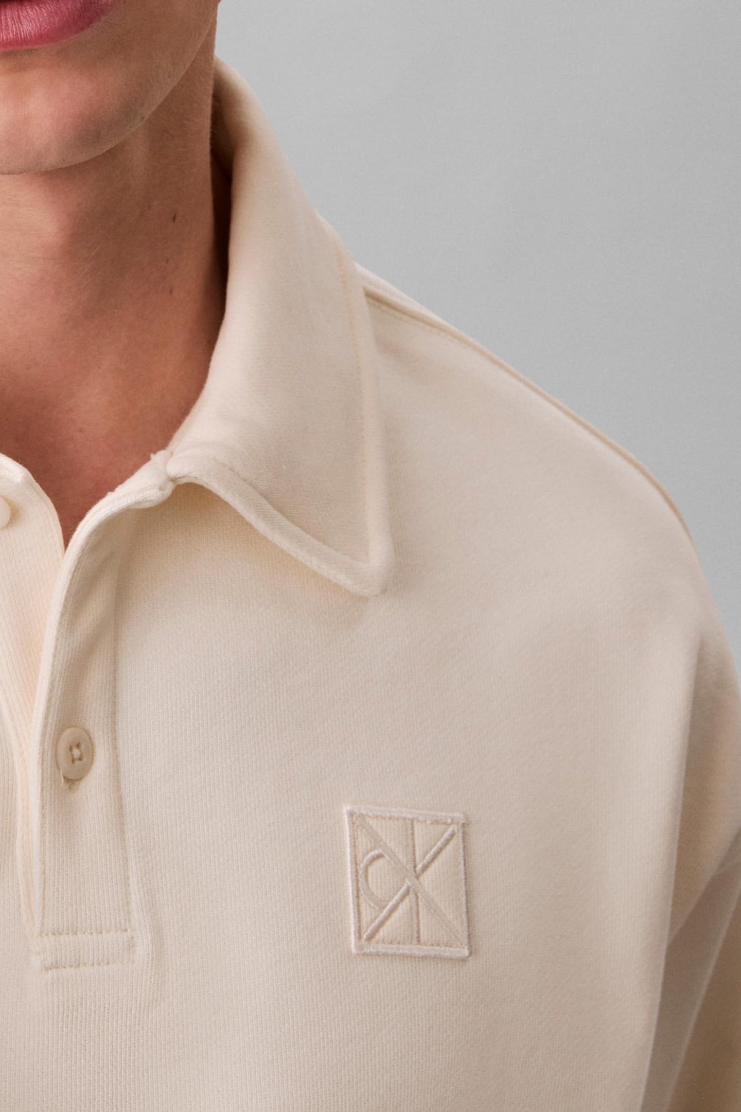 LS HEAVY WEIGHT TERRY SWEATSHIRT ANTIQUE WHITE 6