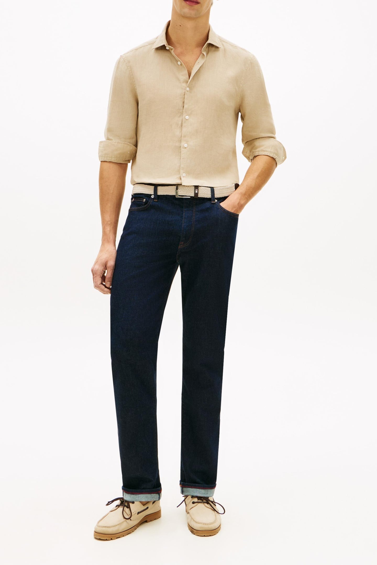 DC LINEN SHIRT SANDALWOOD 1