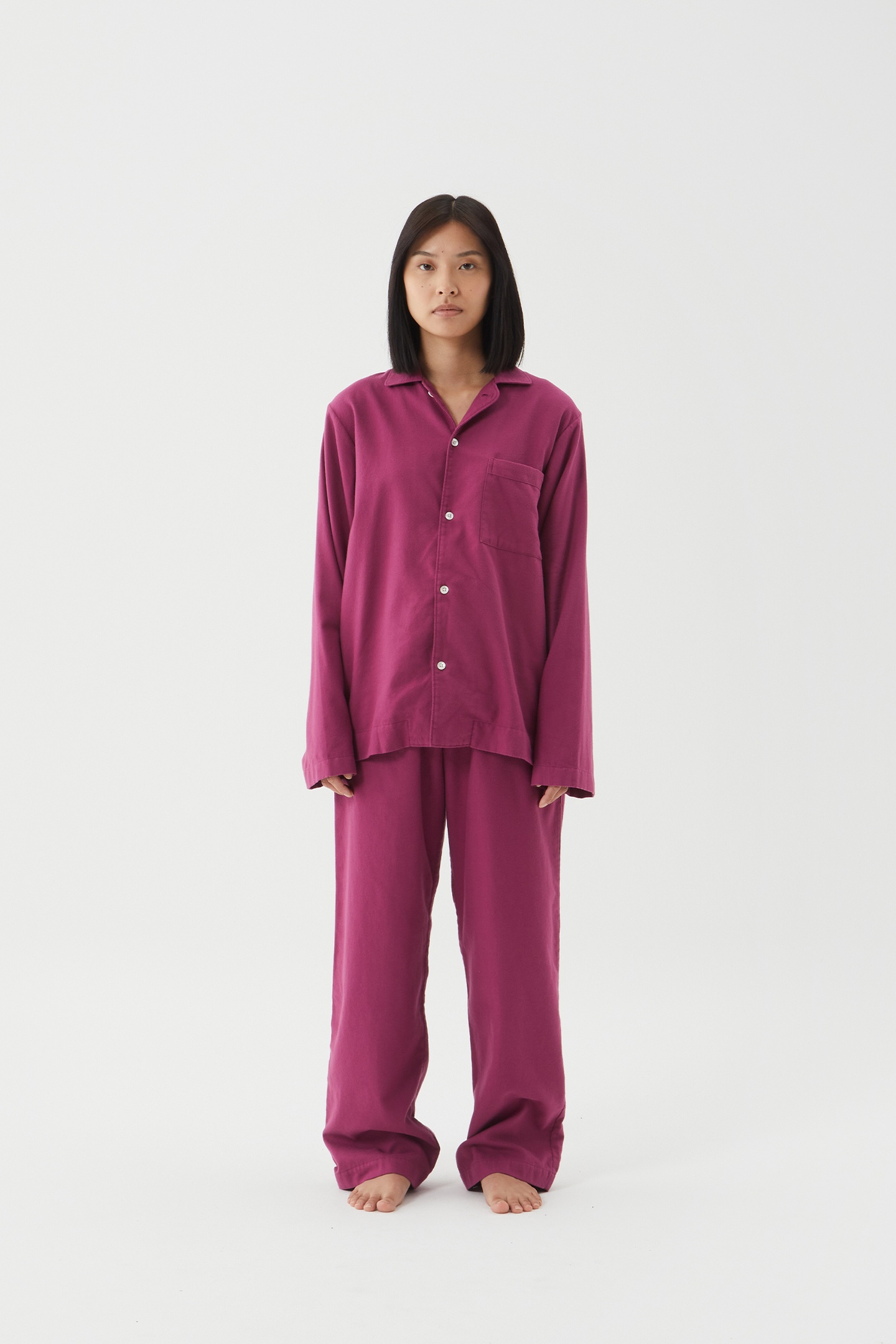 UNISEX FLANNEL, PYJAMAS SHIRT GRAPE 4