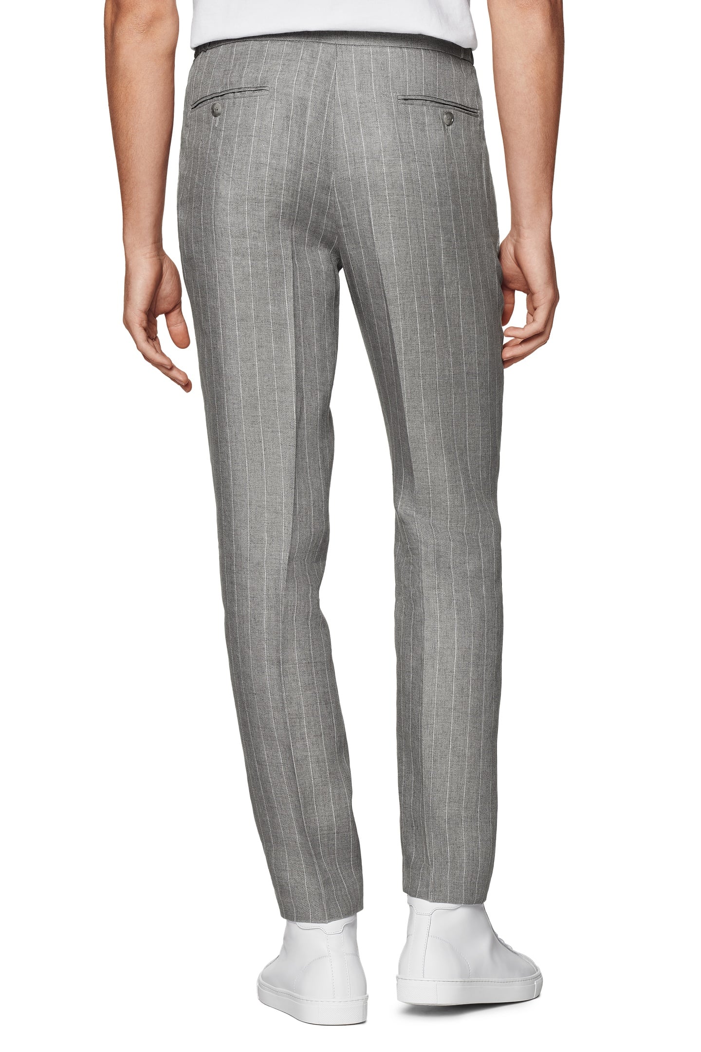 TROUSERS-L.GREY-STRIPE LIGHT GREY 3