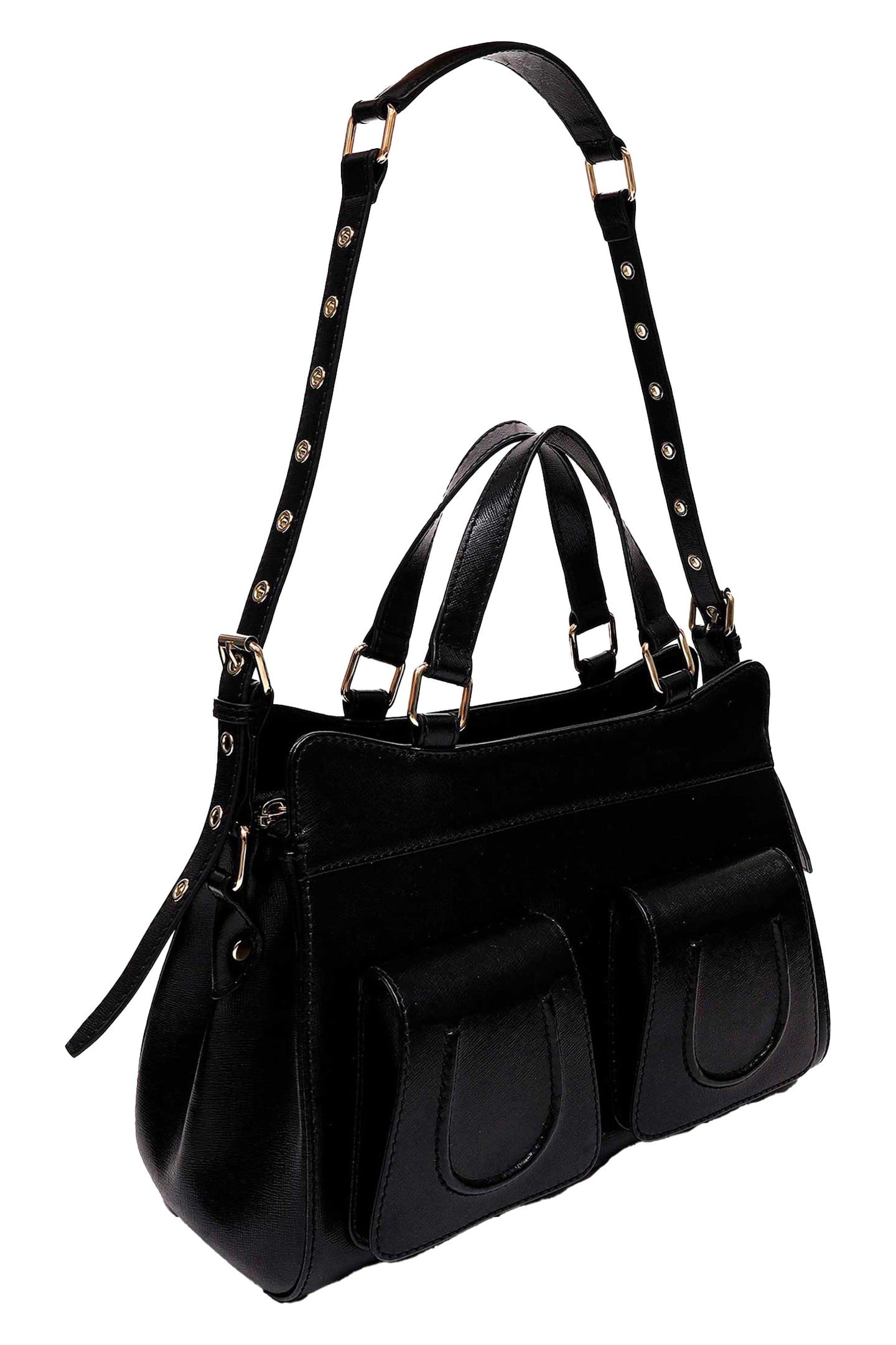 SMALL CHER FLORENCE BLACK W. GOLD 3