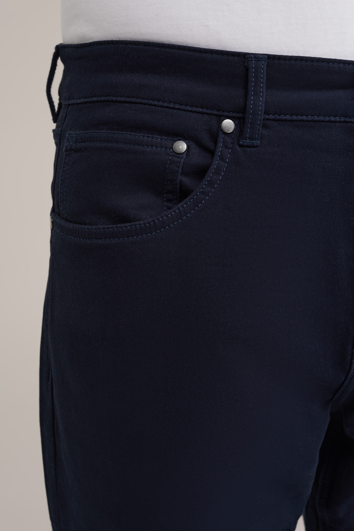 5-POCKET MID WAIST NAVY BLUE 5
