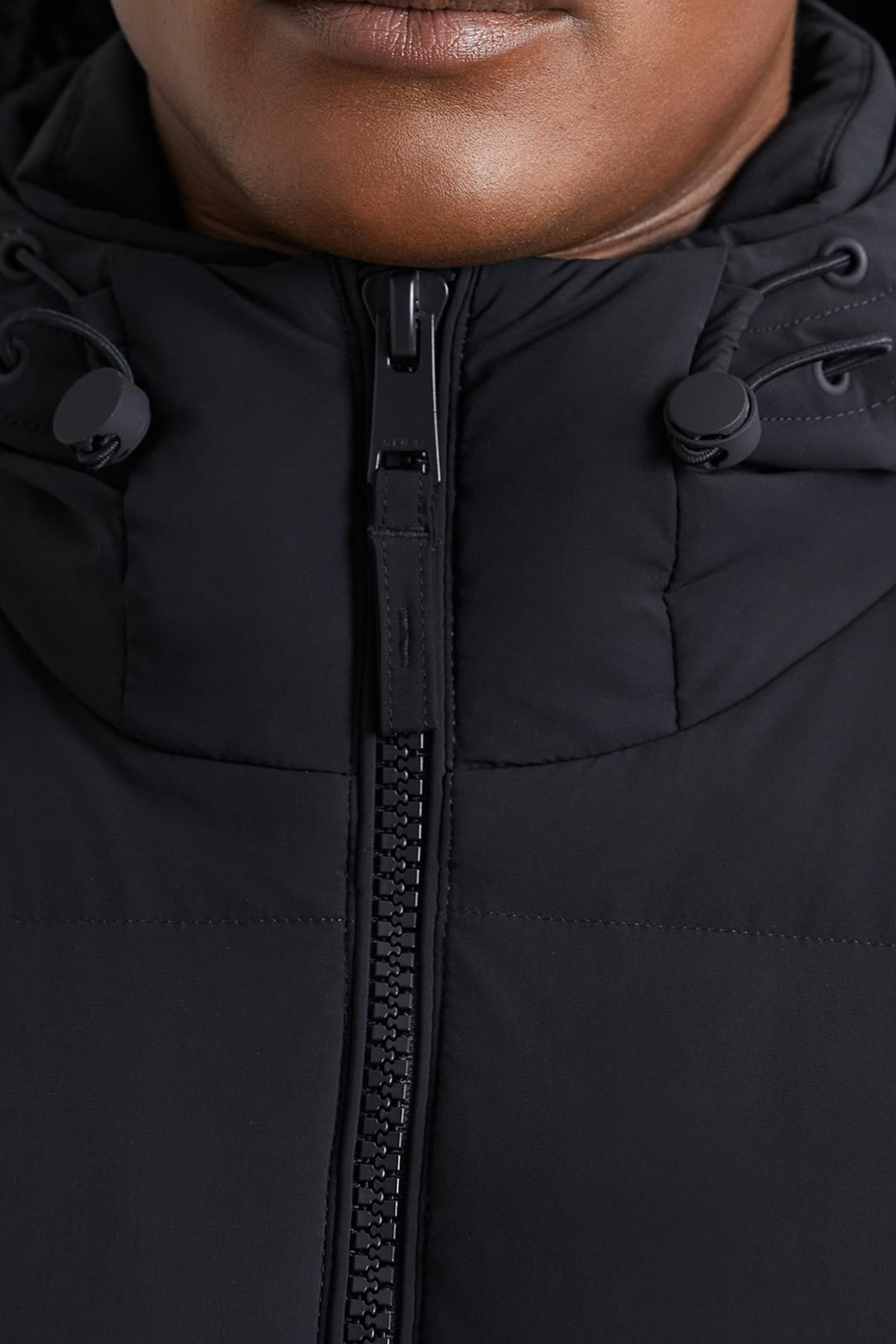 LS QUILTED ZIP THROUGH PUFFER JACKET NAVY 7
