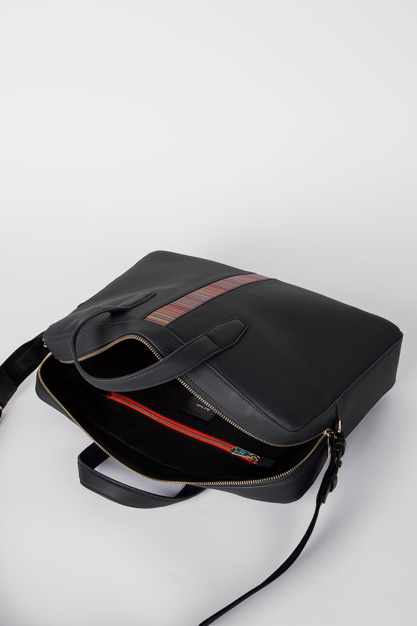 BAG FOLIO STRIPED BLACK 3