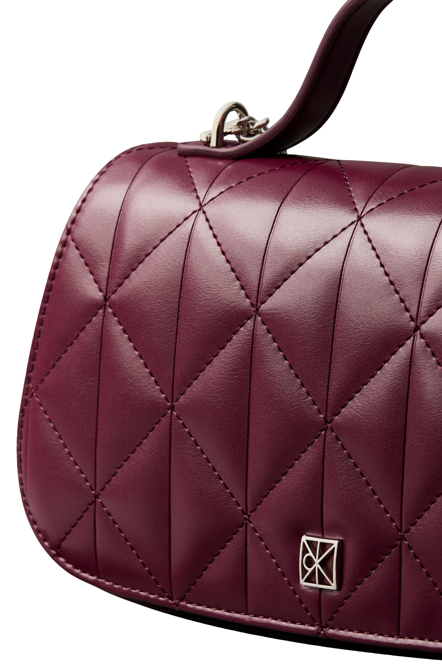 QUILTED TOP HANDLE CHAIN BAG ALLURING PINK 4