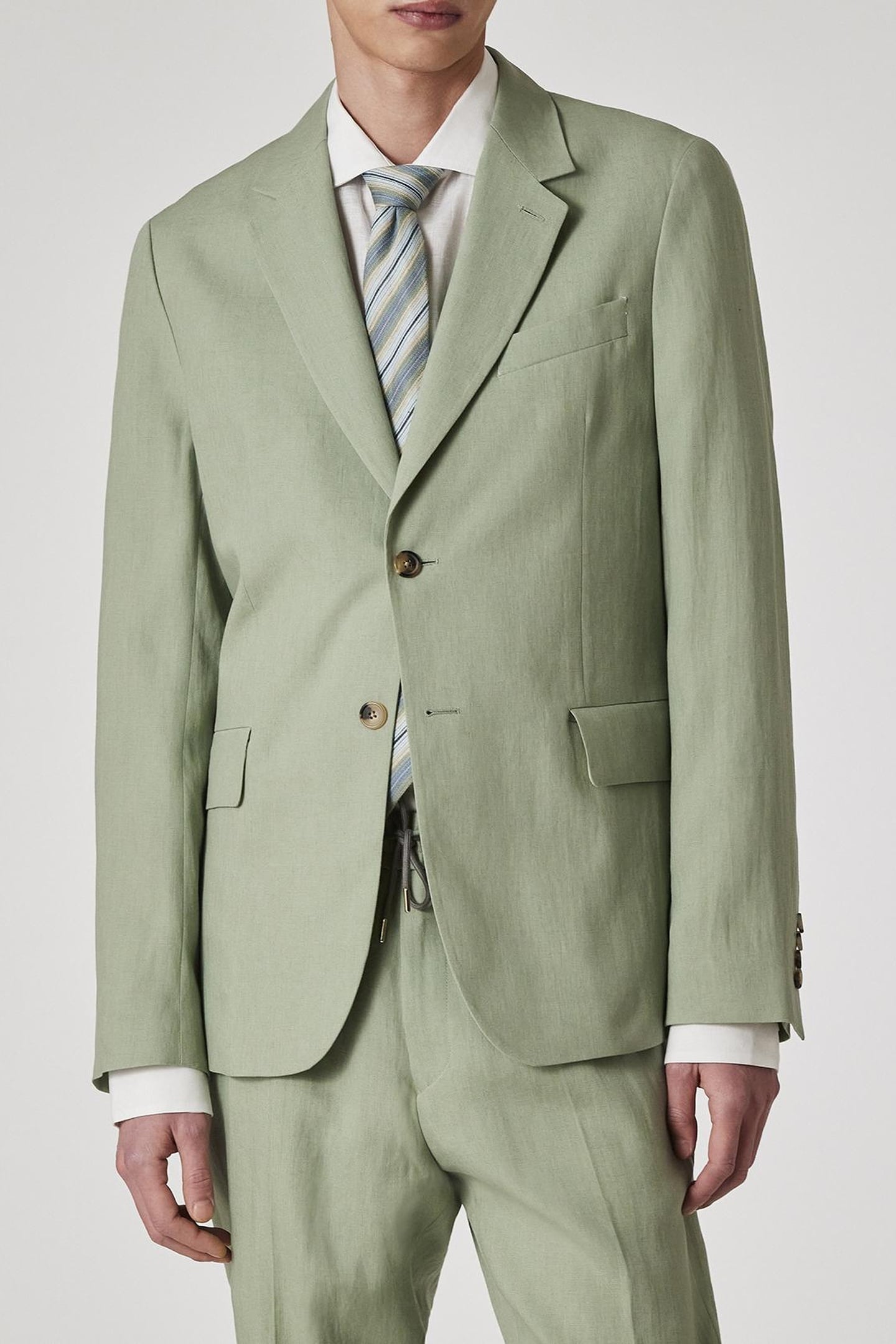 2 BUTTON JACKET LT GREYISH GREEN 1
