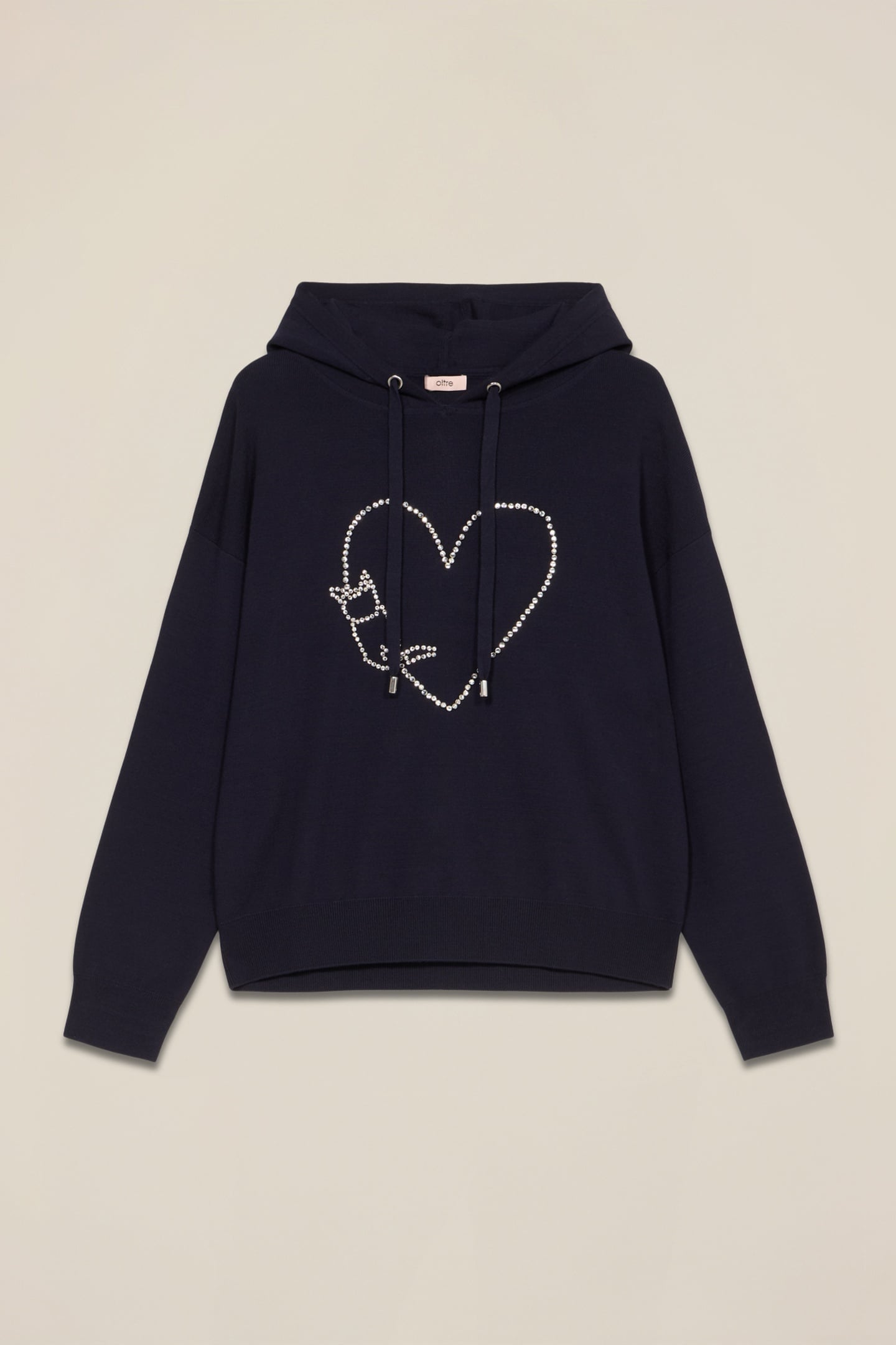 KNITTED SWEATSHIRT WITH JEWEL EMBROIDERY BLUE 4