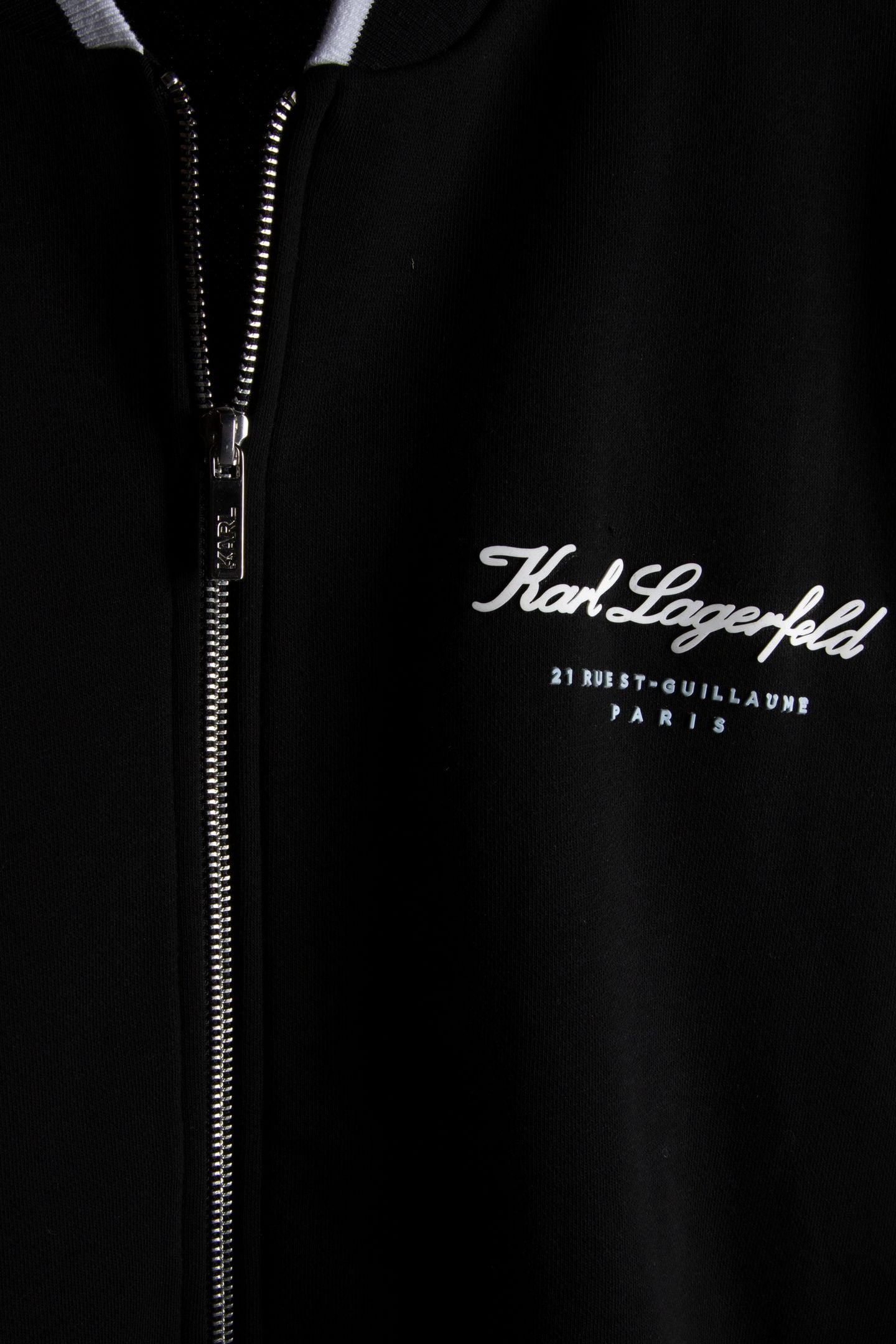 BLACK SWEAT ZIP JACKET 4