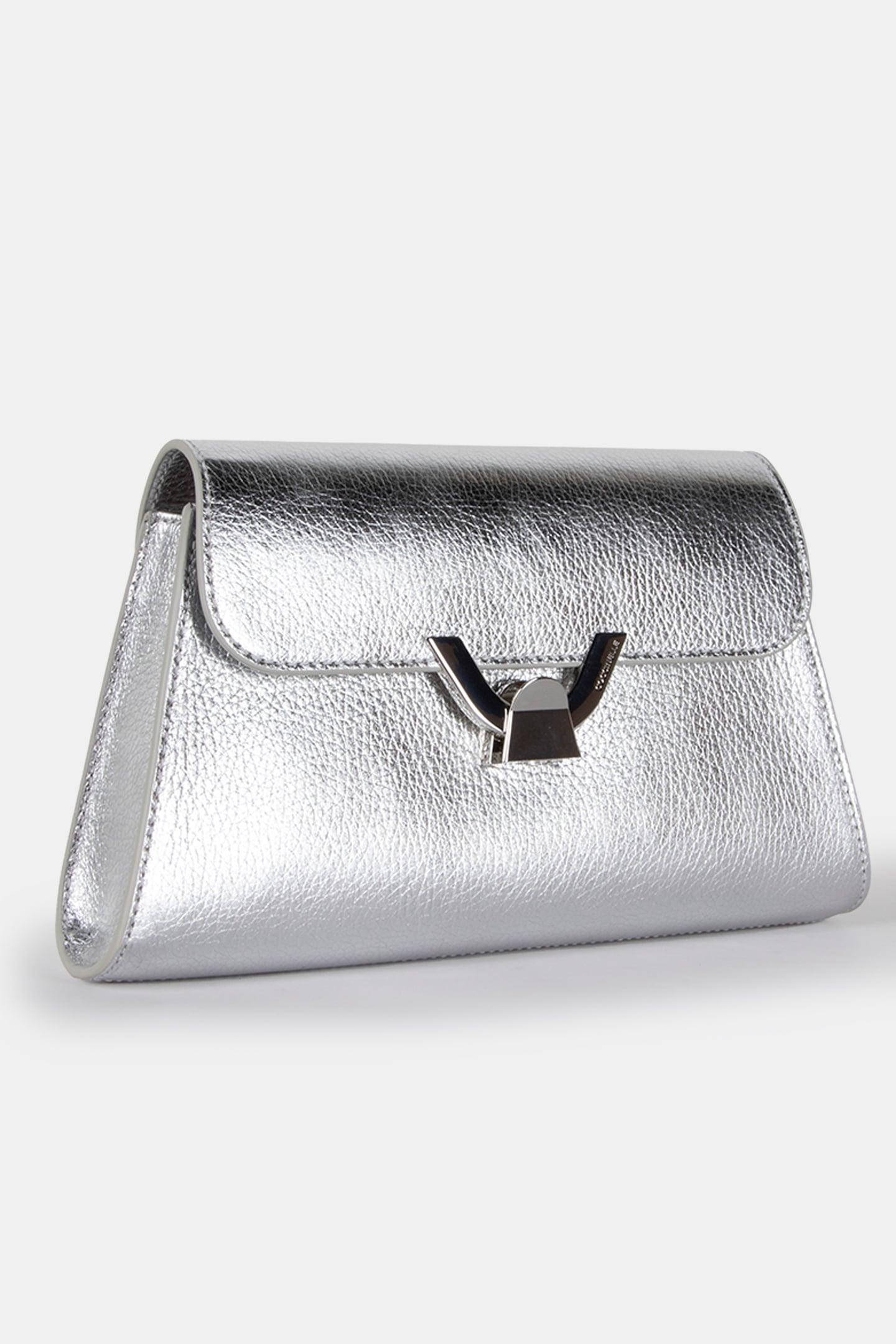 RECTANGLE SHOULDER BAG IN SILVER 3
