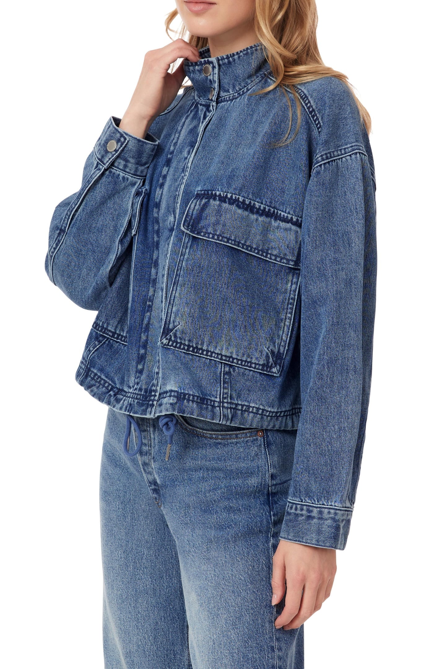 CROPPED UTILITY DENIM JACKET FLATIRON 5