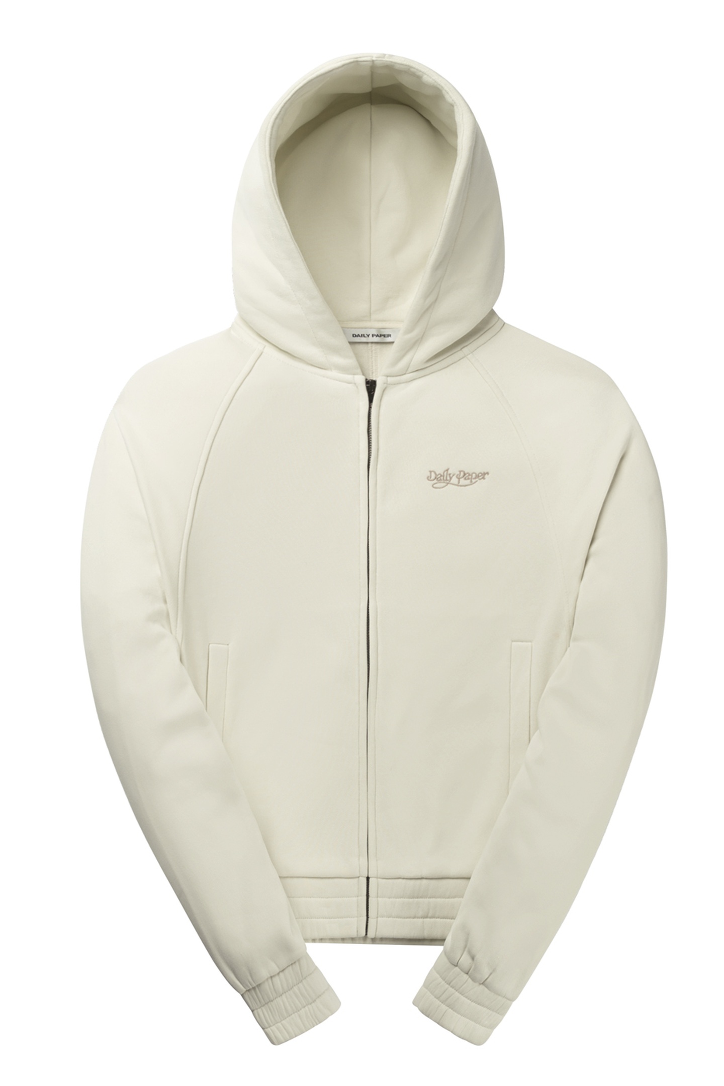 NJERI OVERSIZED ZIPPER HOODIE FROST WHITE 4