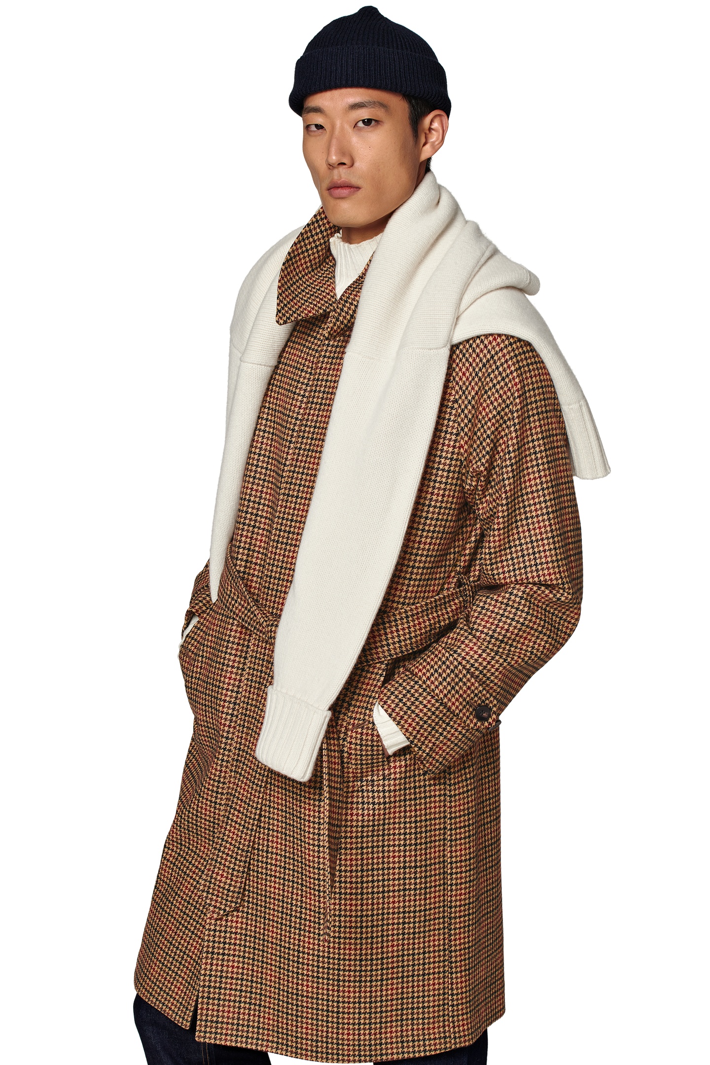 HEADINGTON-HOUNDSTOOTH BROWN & RED 3