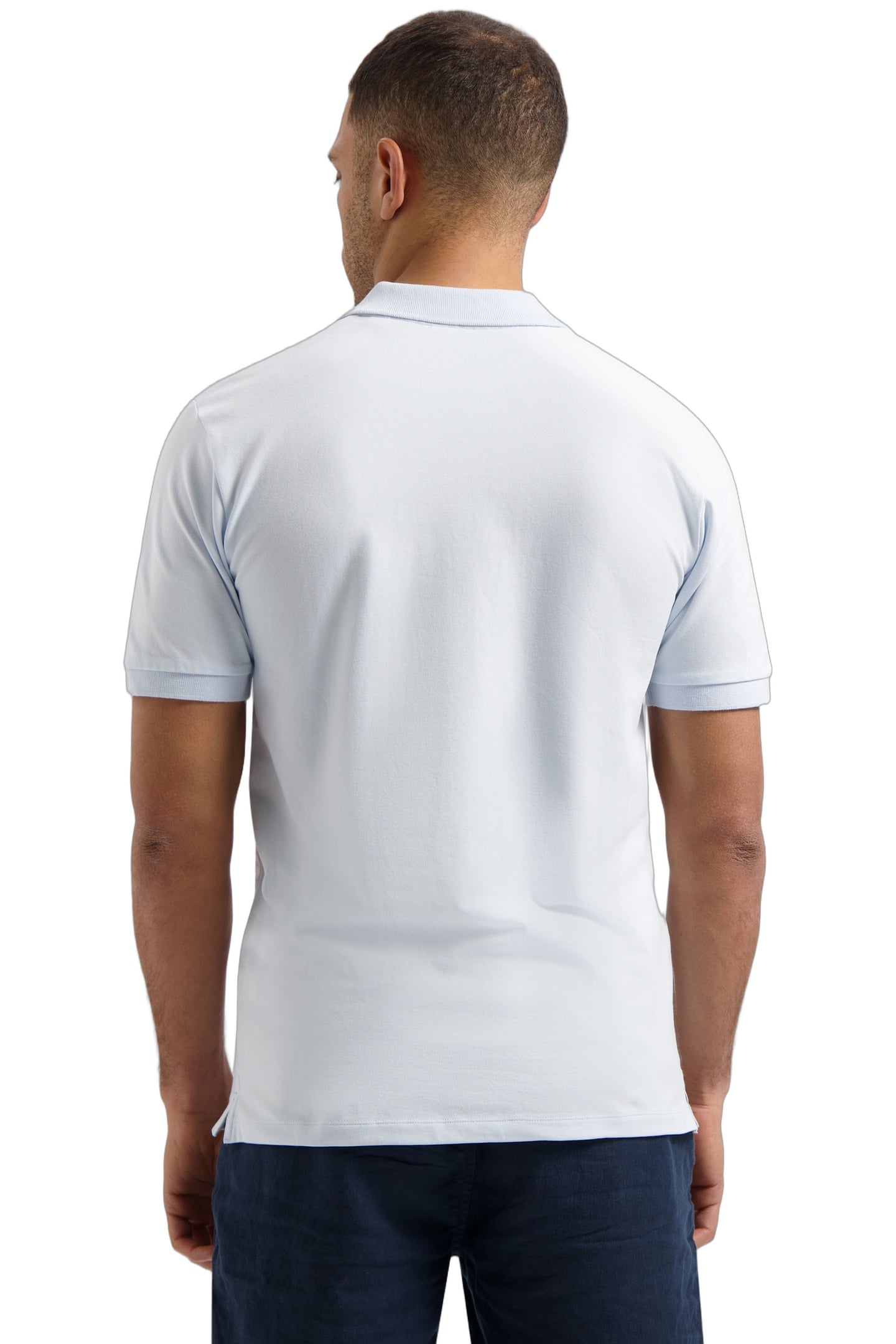 DS-BOWIE V-NECK POLO LT. BLUE 2