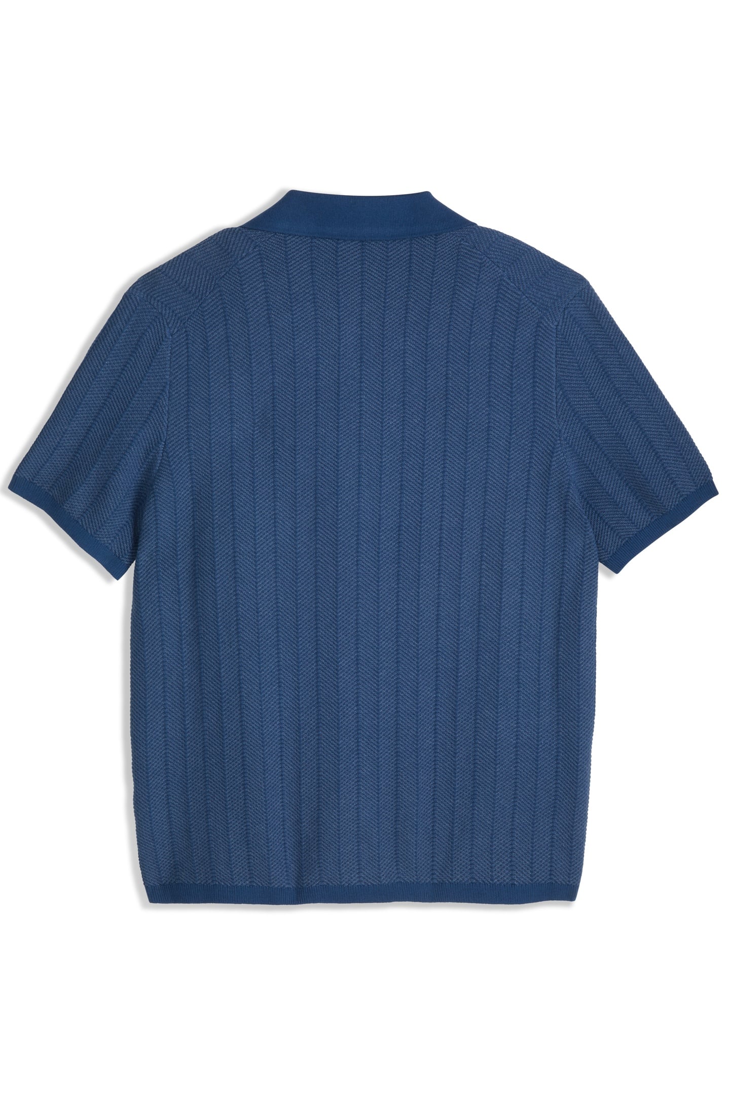 BUTTON FRONT SWEATER TOP DARK DENIM 2