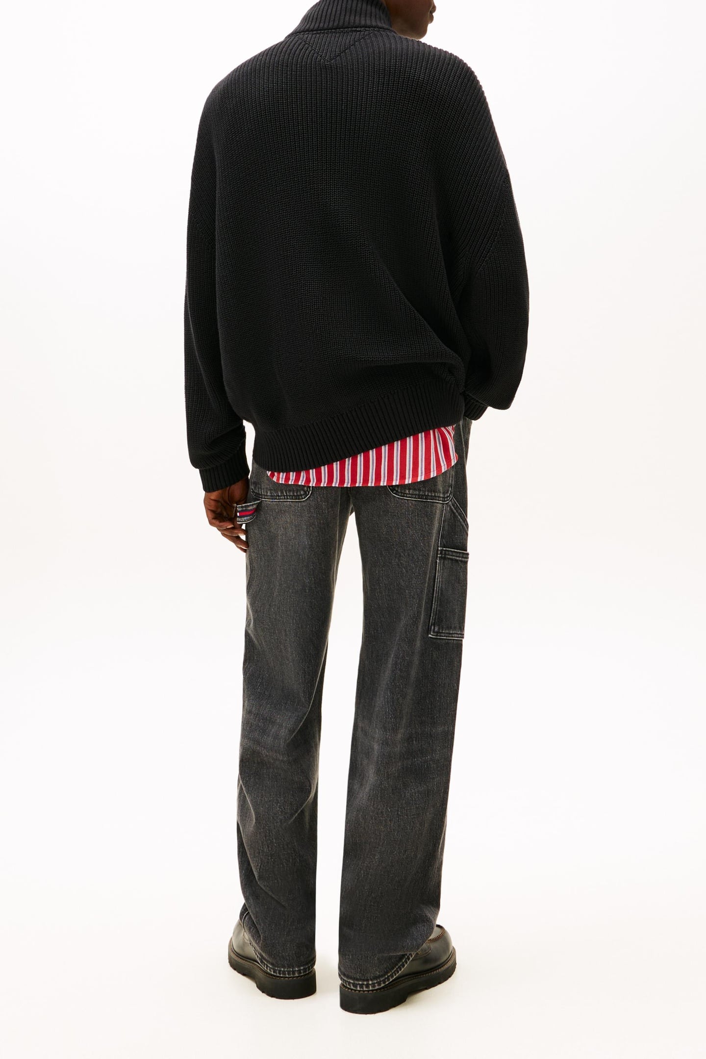 90S MOCK NECK HALF ZIP BLACK 4