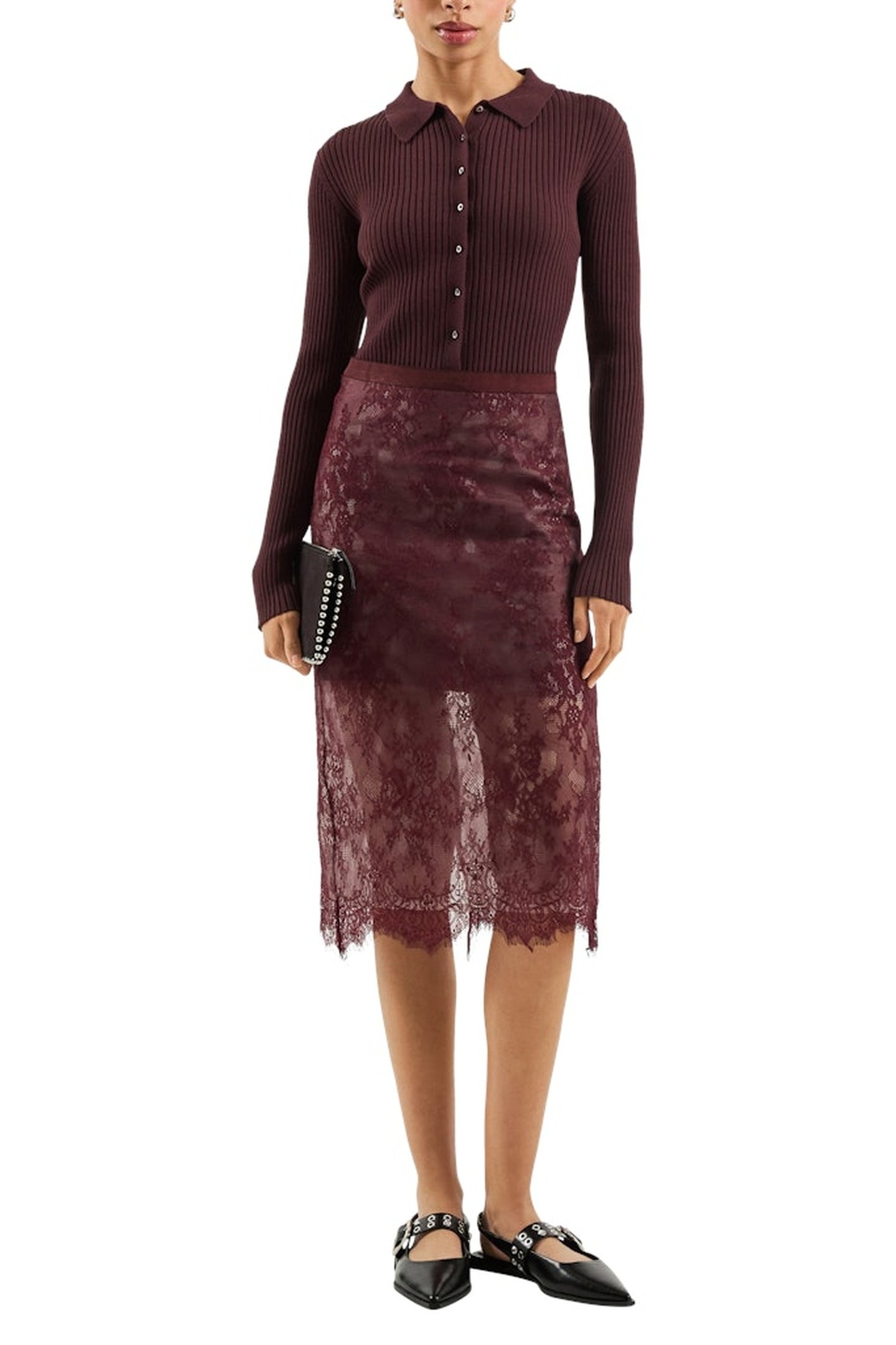 S.OLIVER-QS CARDIGAN BURGUNDY 2