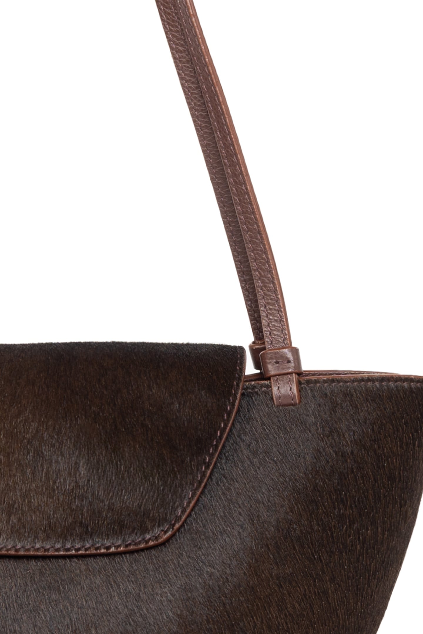 COURRIER TOTE CALF LEATHER DARK BROWN 4