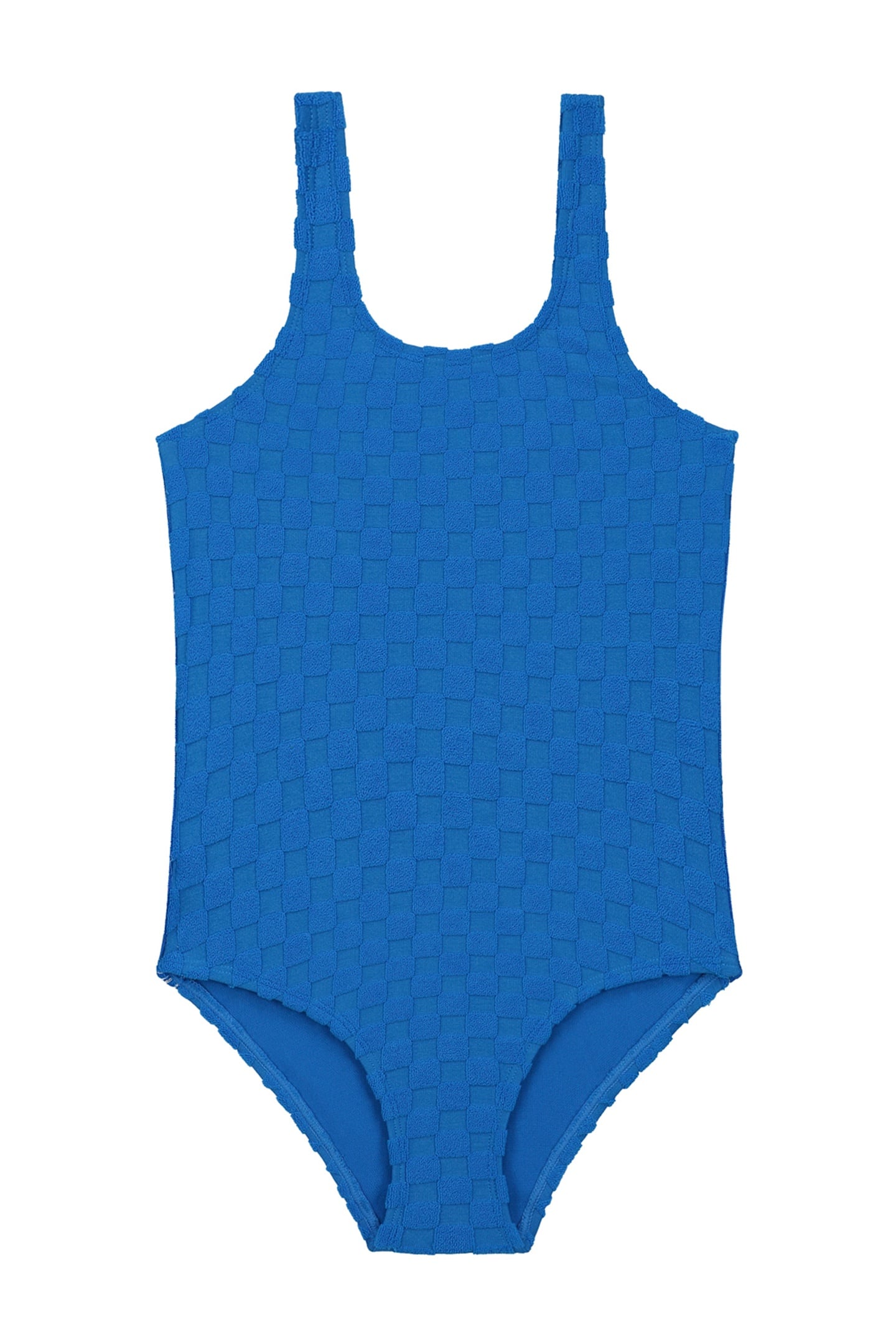 GIRLS RUBIN SWIMSUIT CHECK STRUCTURE ELECTRIC BLUE CHECK 1