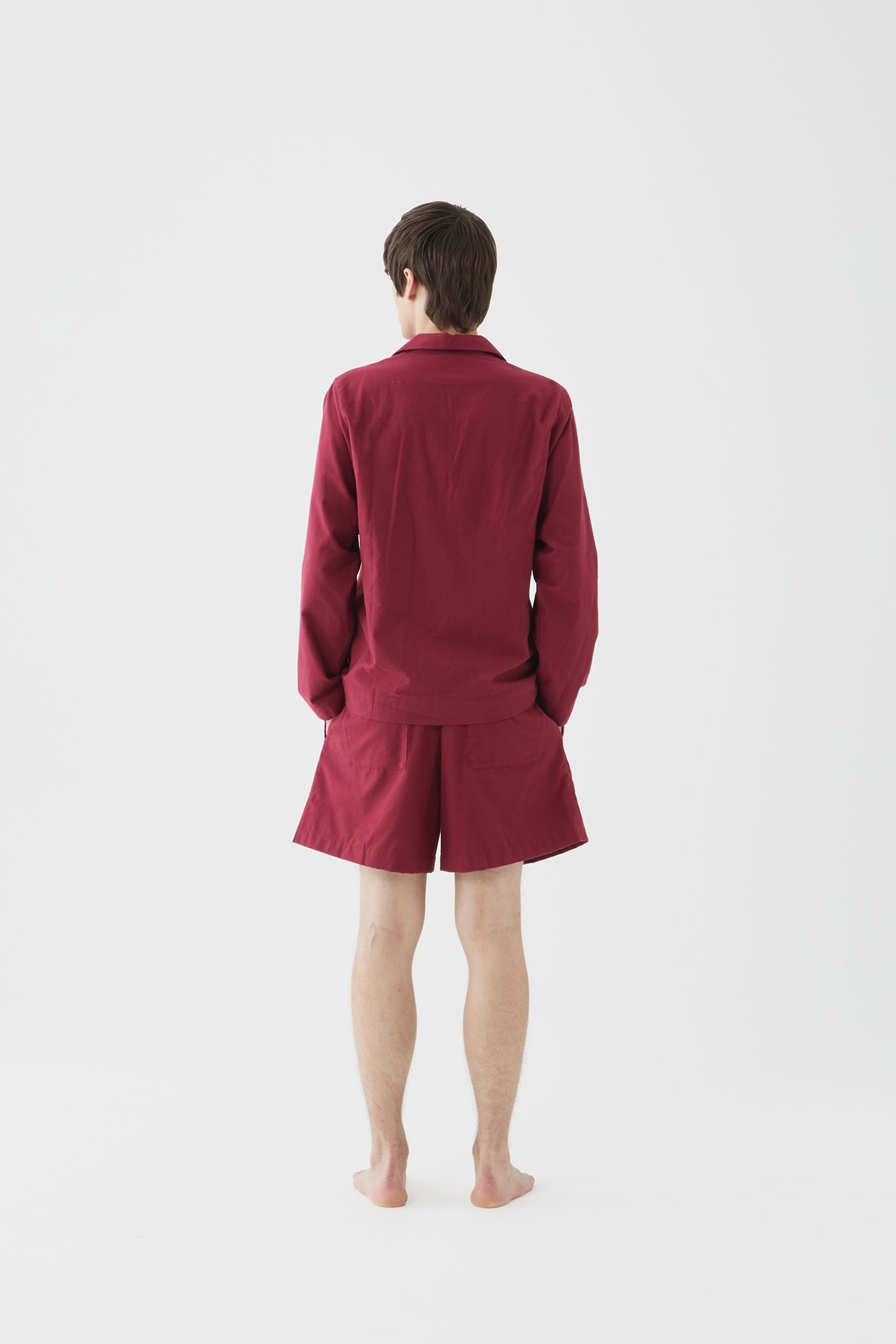 UNISEX FLANNEL, PYJAMAS SHORTS BEYOND RED 4