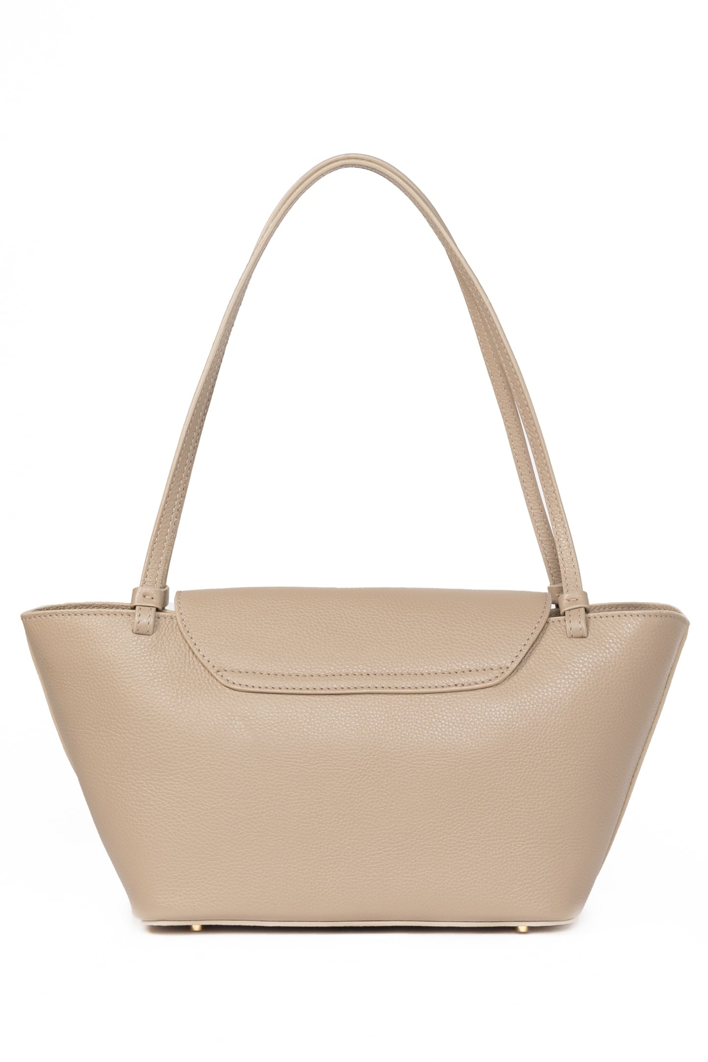 COURRIER TOTE PEBBLED LEATHER TAUPE 2