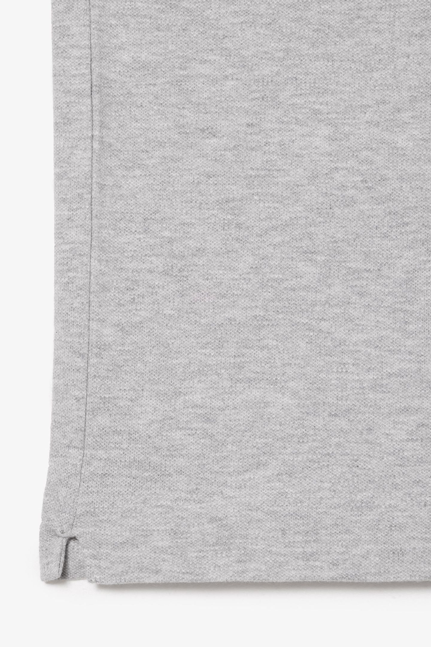 LONG SLEEVE POLO SILVER CHINE 7