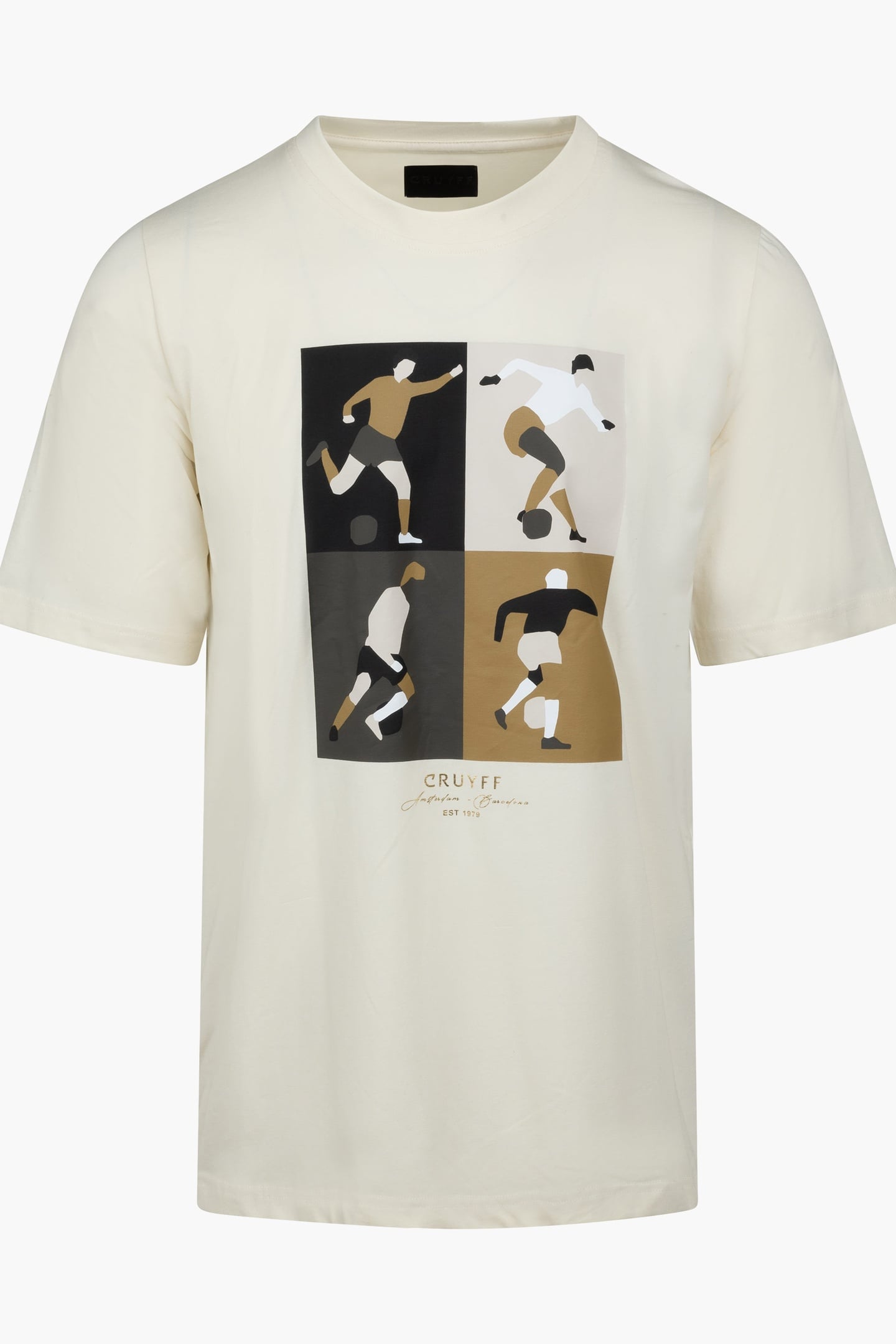 CRUYFF TURN TEE CREAM/GOLD 3