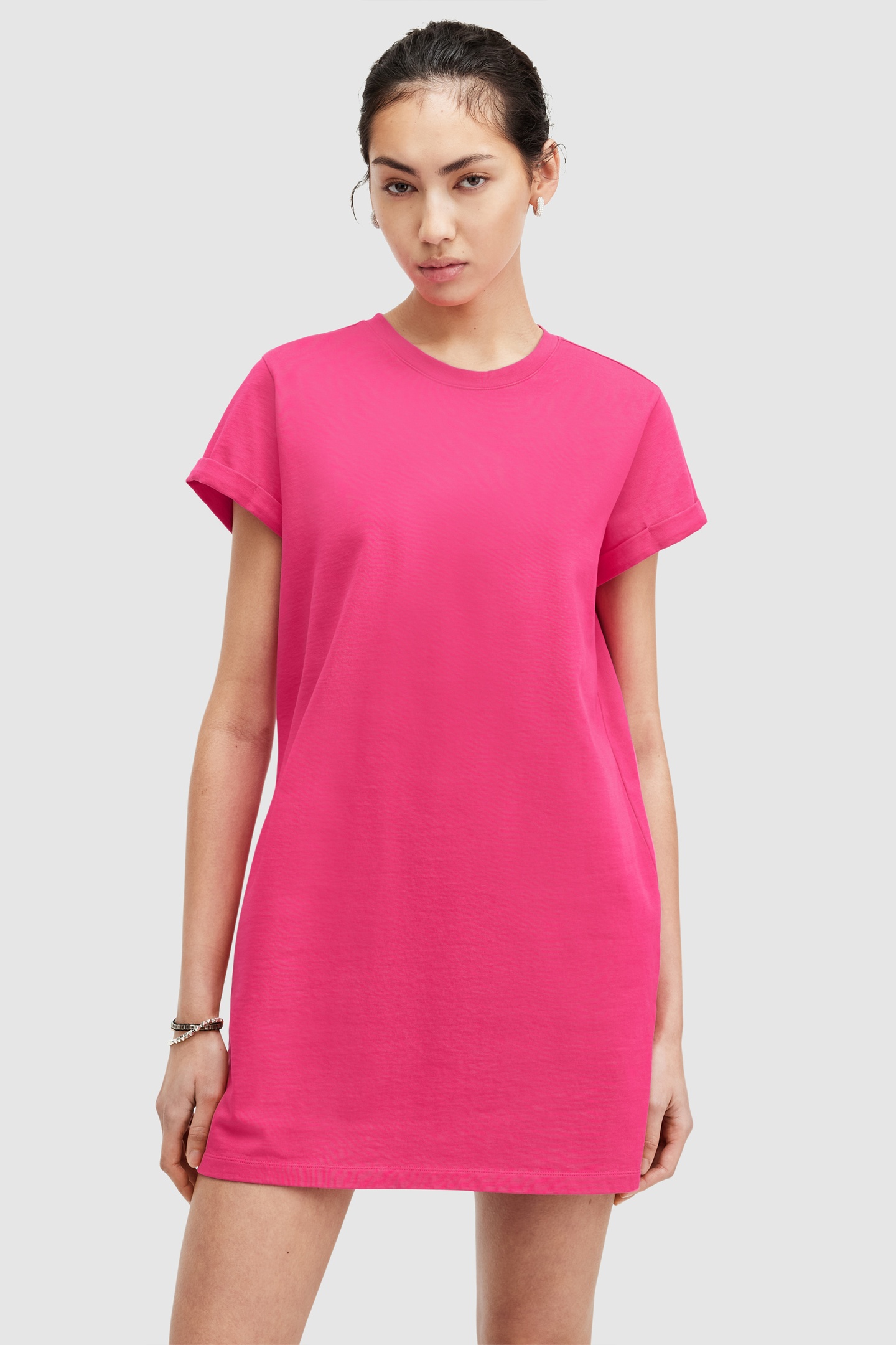 ANNA MINI DRESS NEON PINK 1