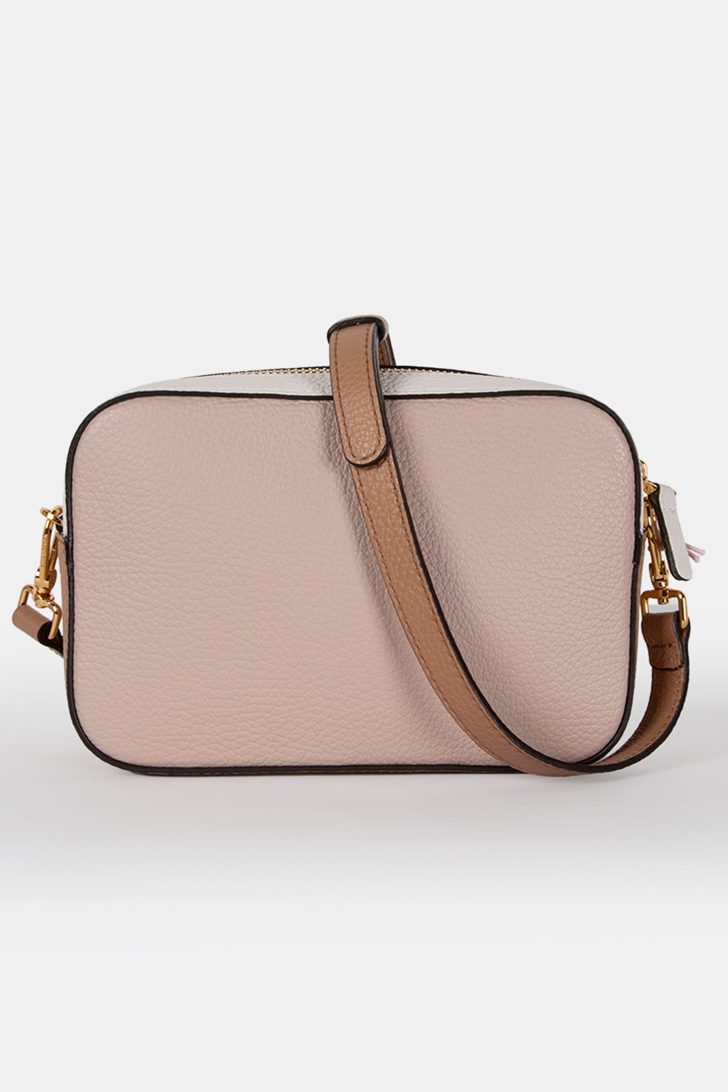 LEATHER CAMERA CROSS BODY BAG IN PINK 4